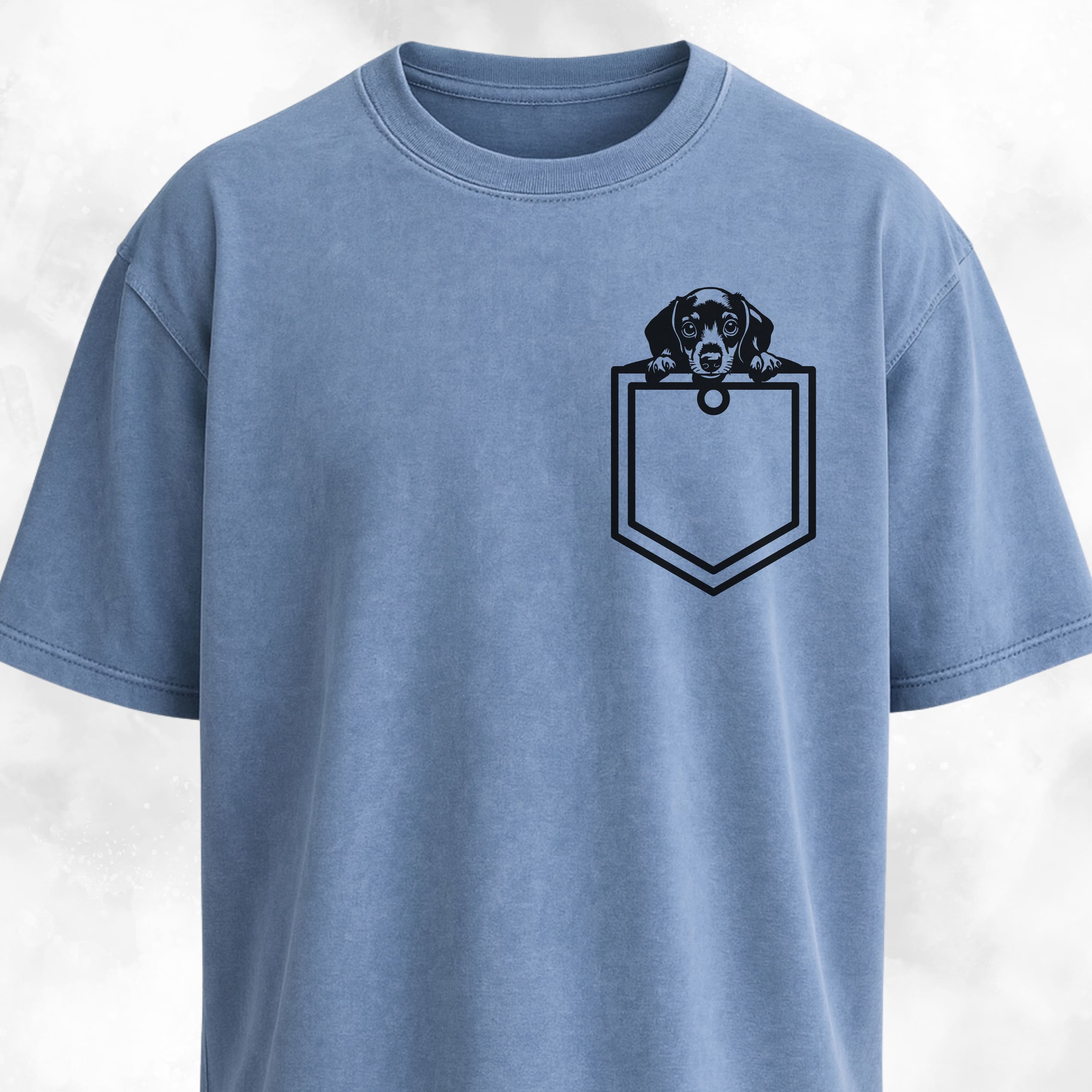 Doxie Pup Pocket Design T-Shirt