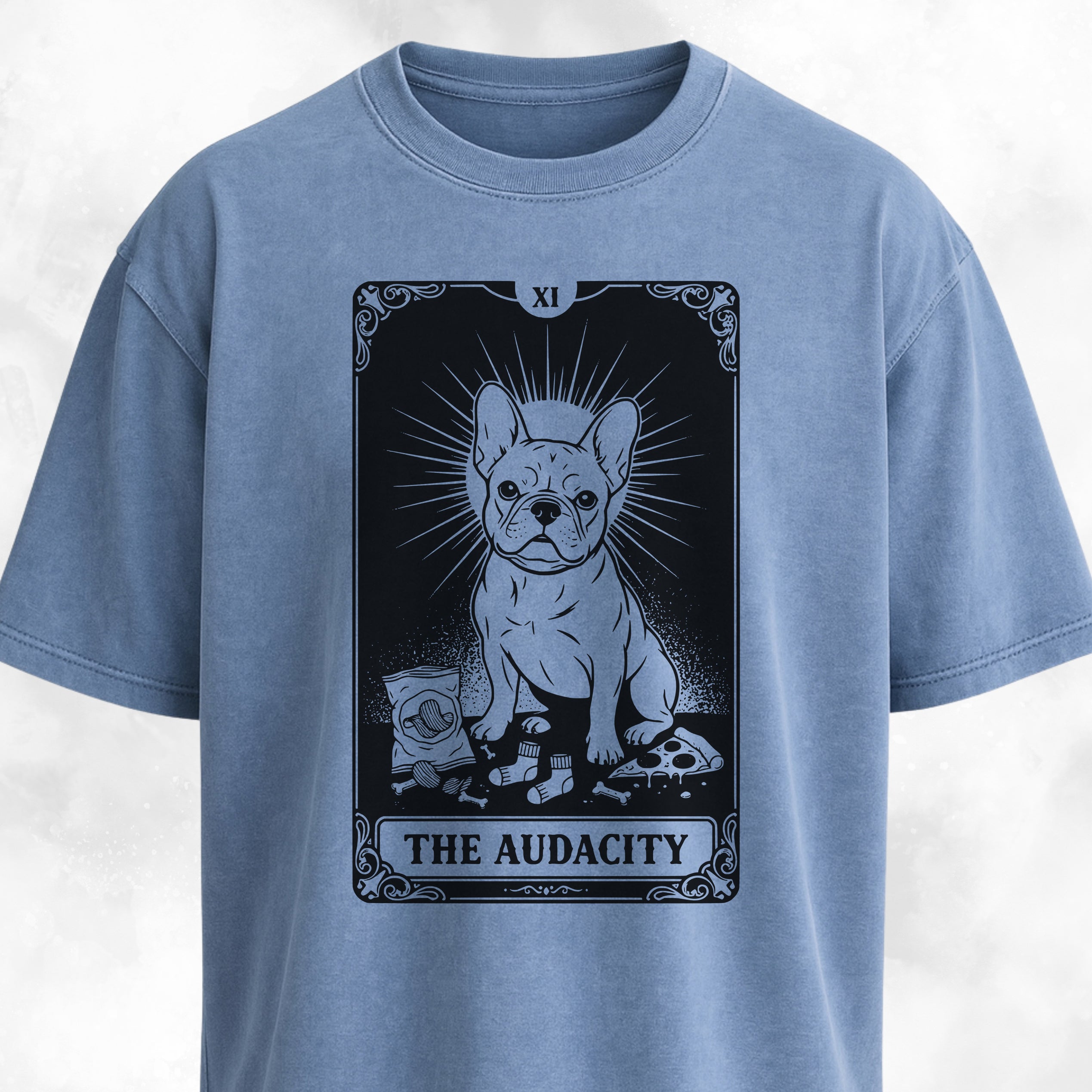 The Audacity Tarot Card Frenchie Edition T-Shirt
