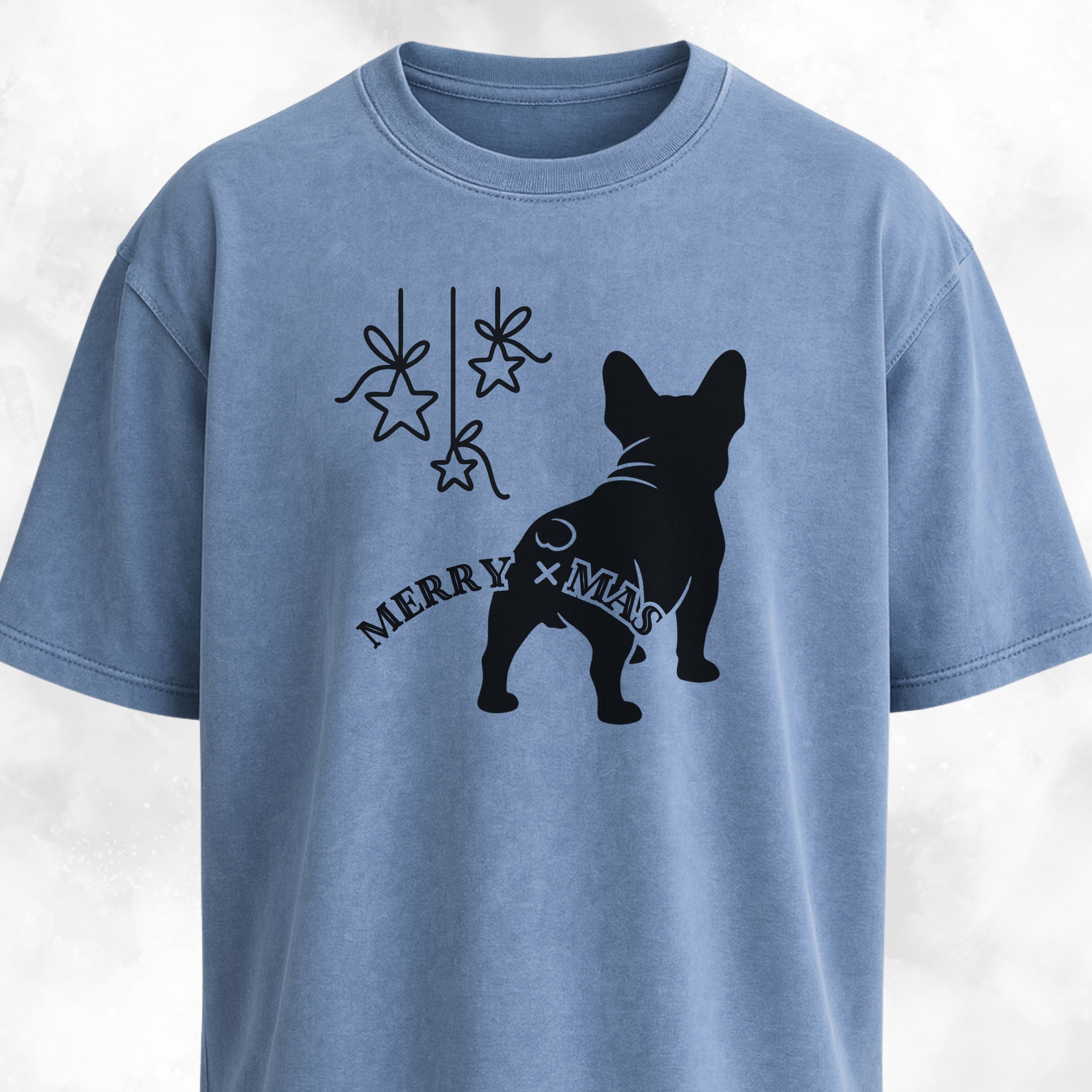 Merry Christmas Funny Frenchie Butt T-Shirt
