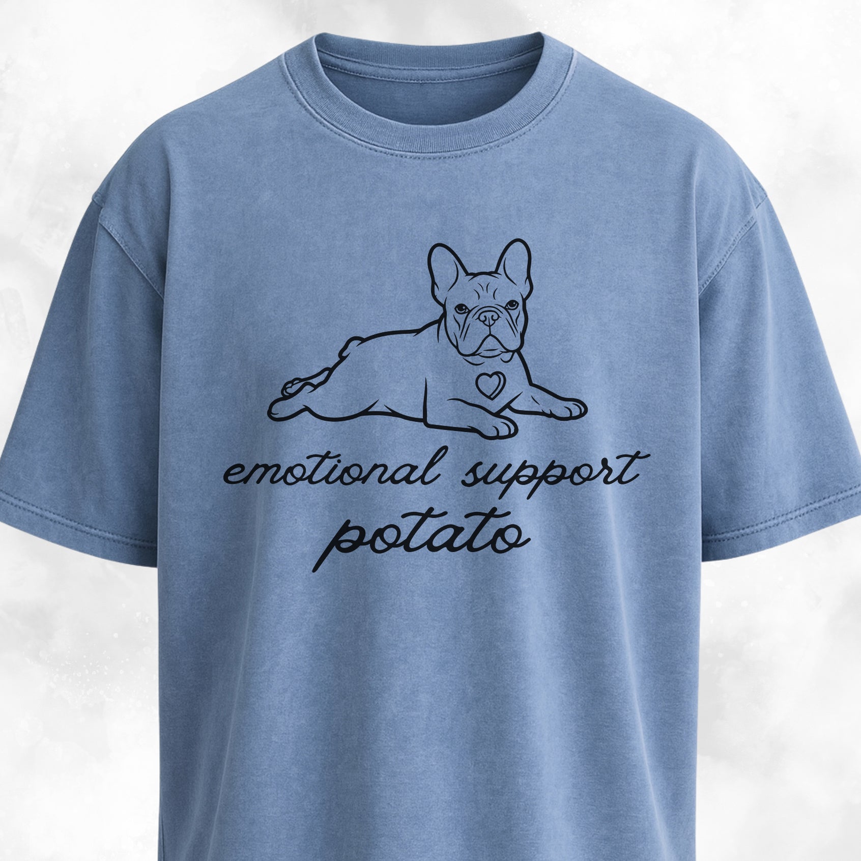 Emotional Support Potato Frenchie T-Shirt