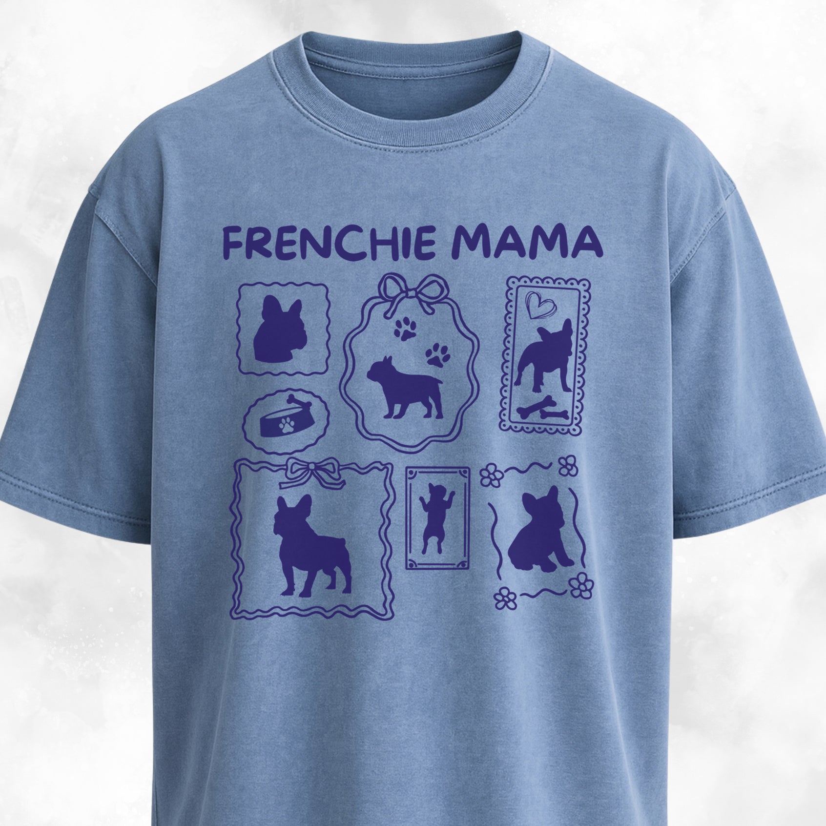 Frenchie Mama Collage T-Shirt