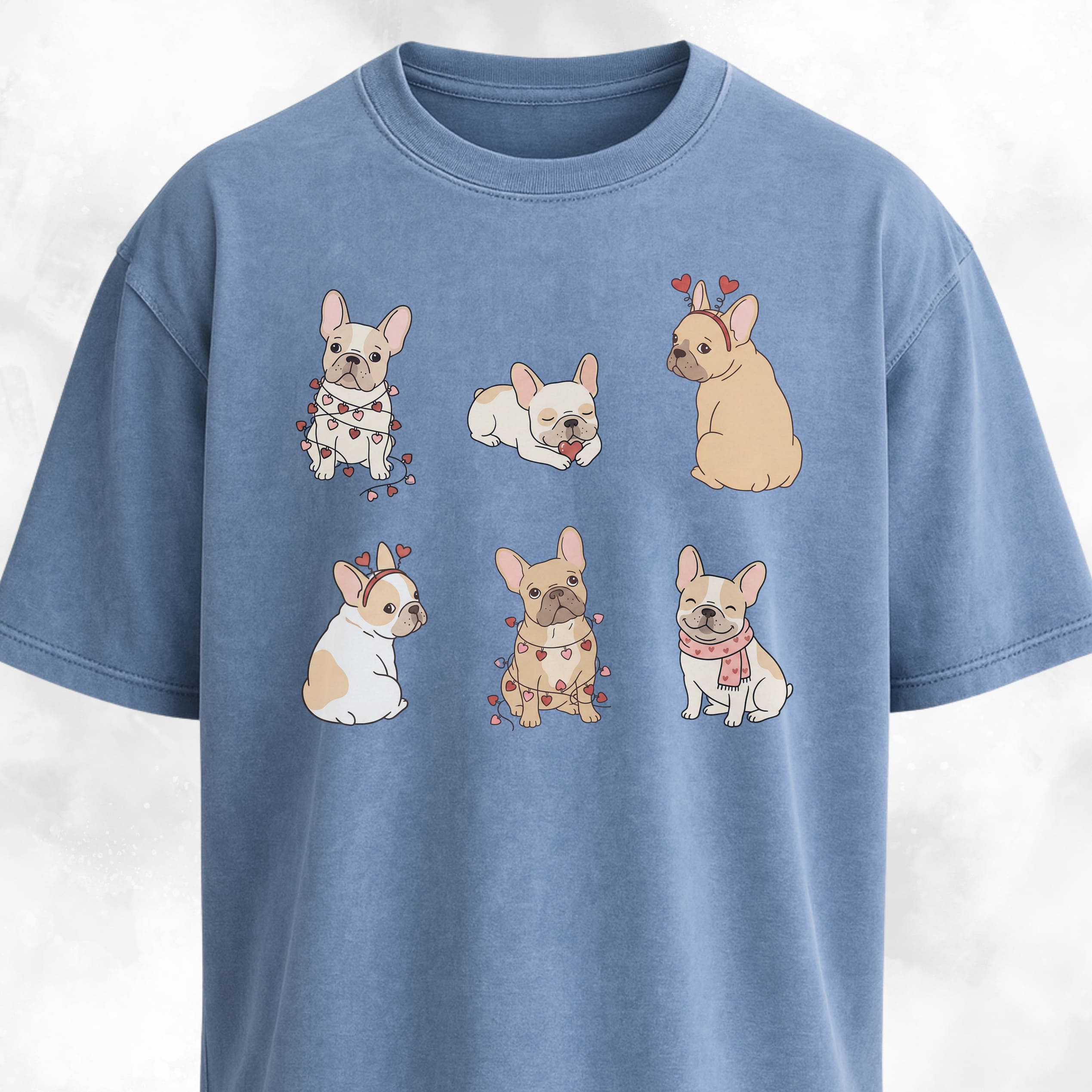 Valentine's Day Romantic Frenchies Collage