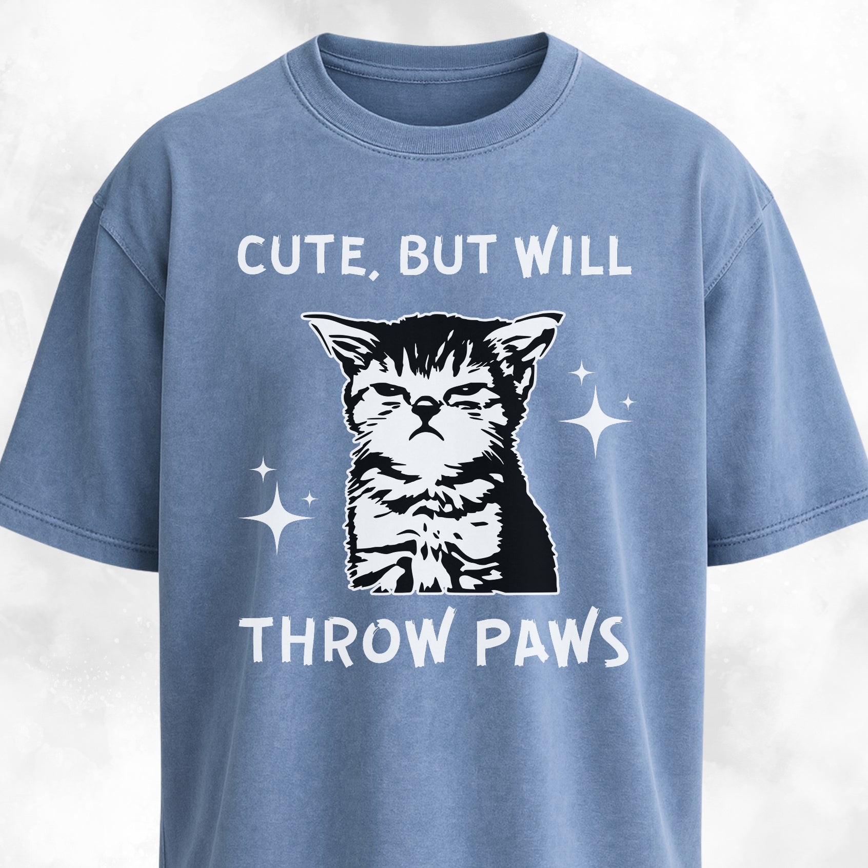 Cute But Will Throw Paws Badass Kitty T-Shirt