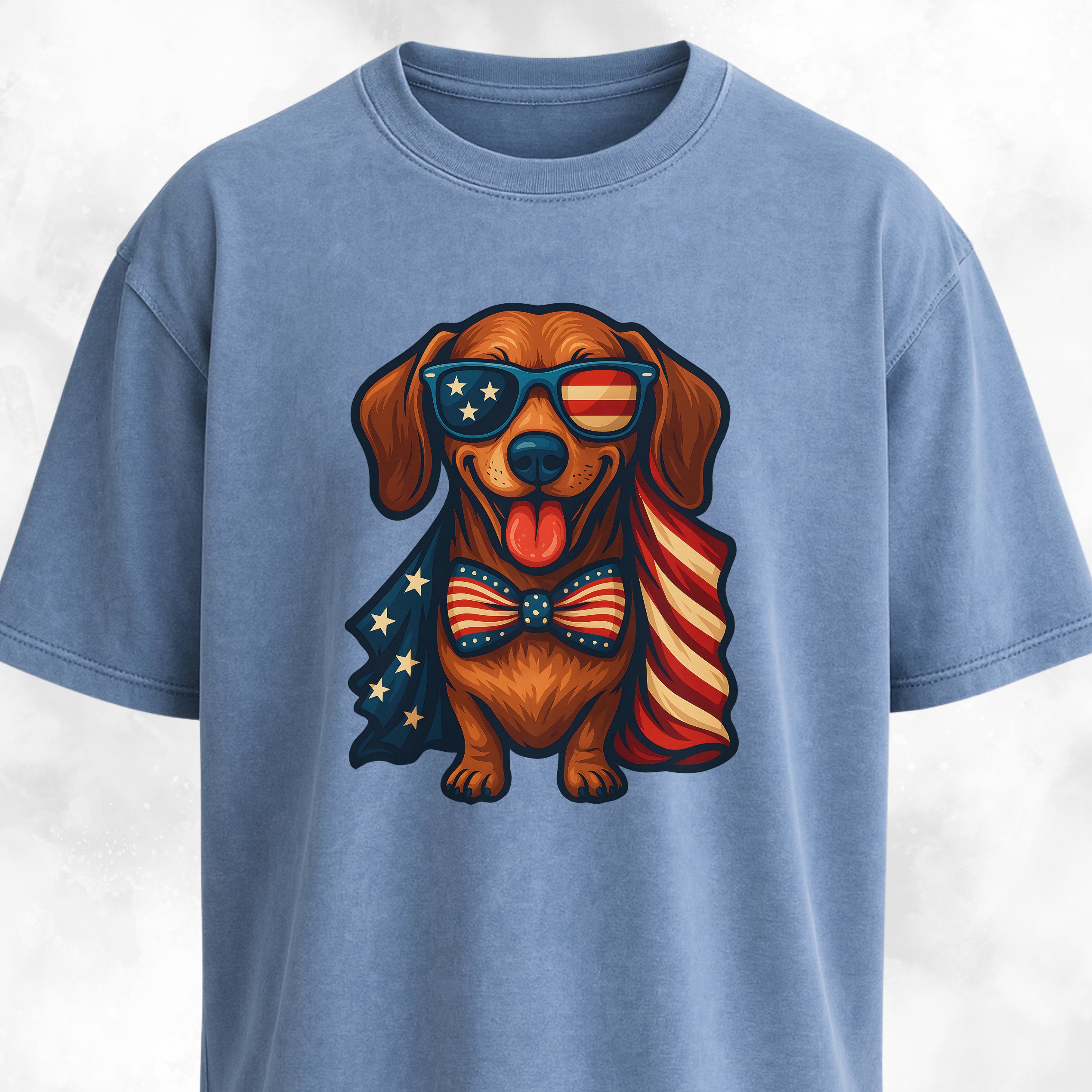 American Flag Doxie T-Shirt