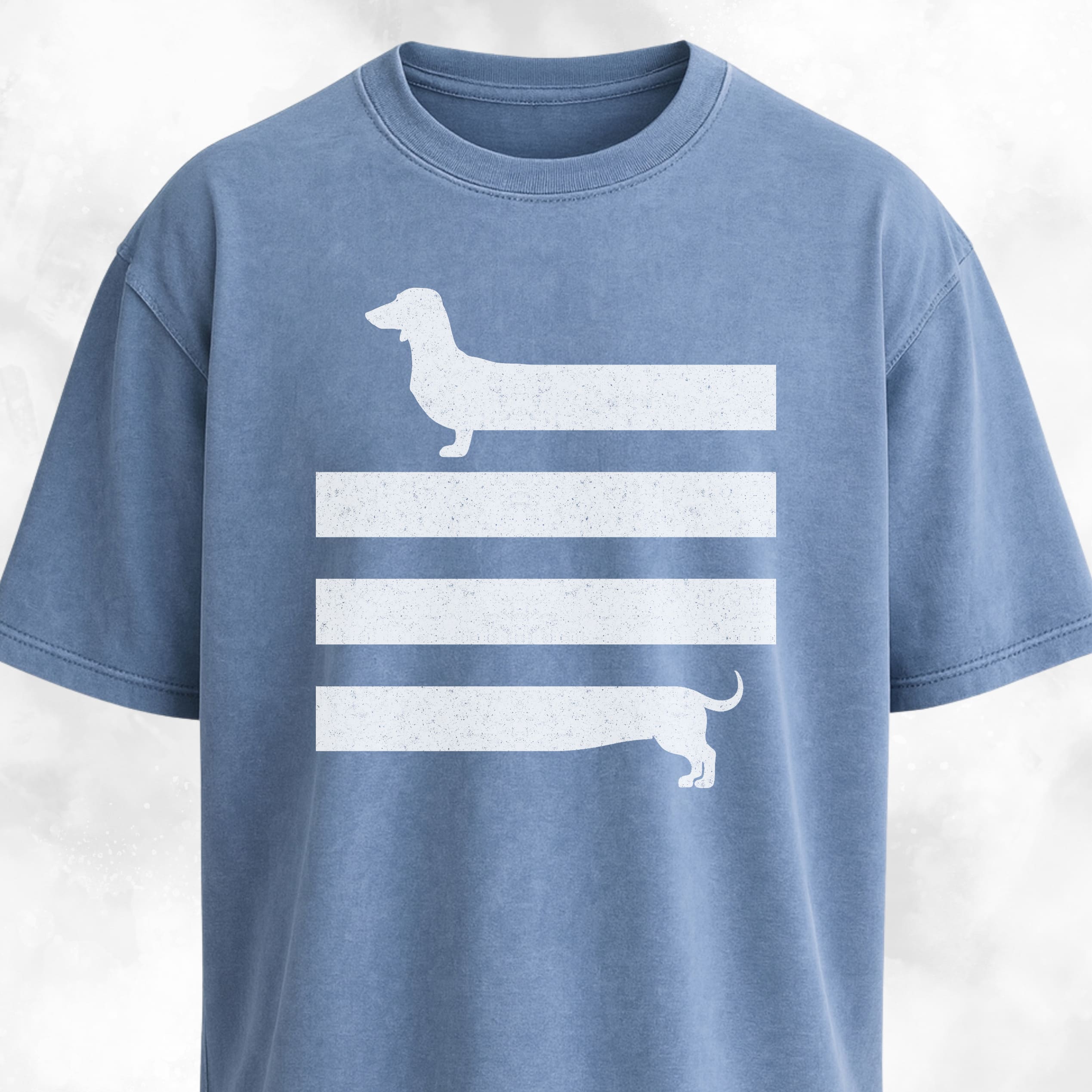 Long Body Abstract Dachshund T-Shirt