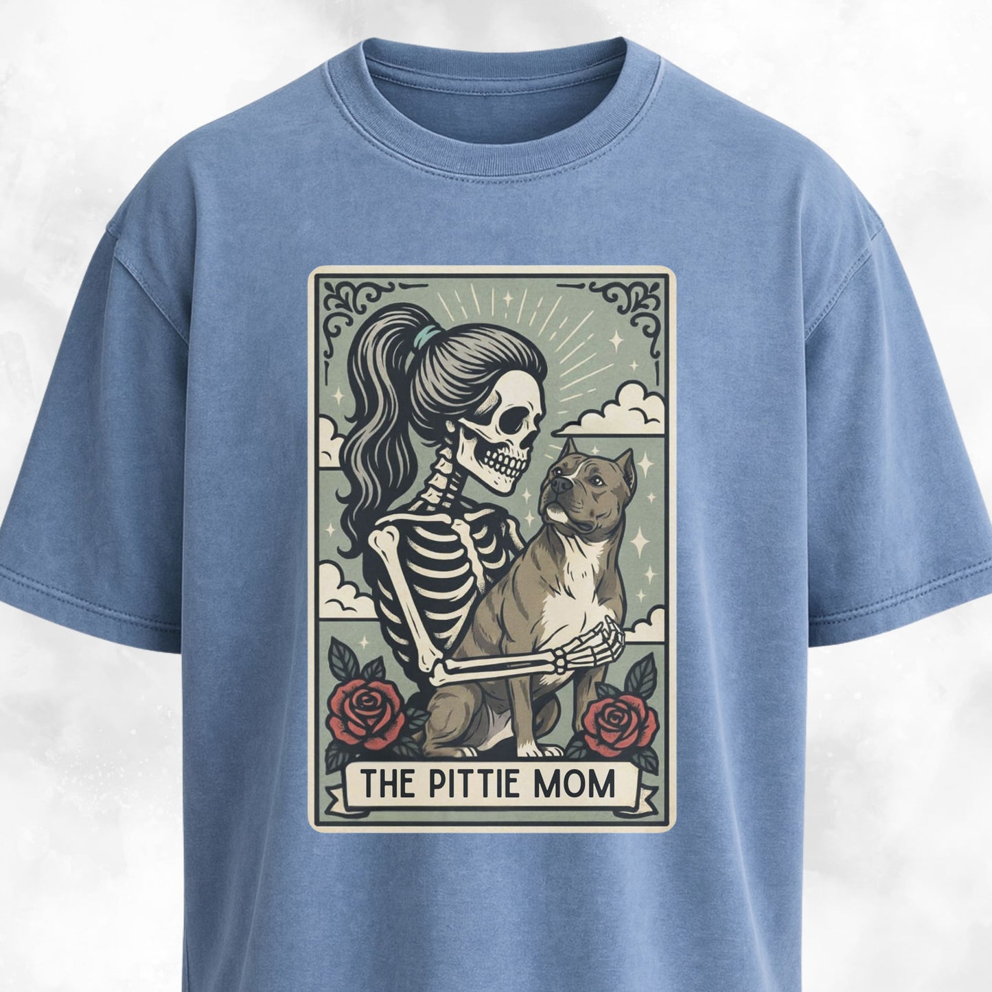 The Pittie Mom Tarot Card T-Shirt