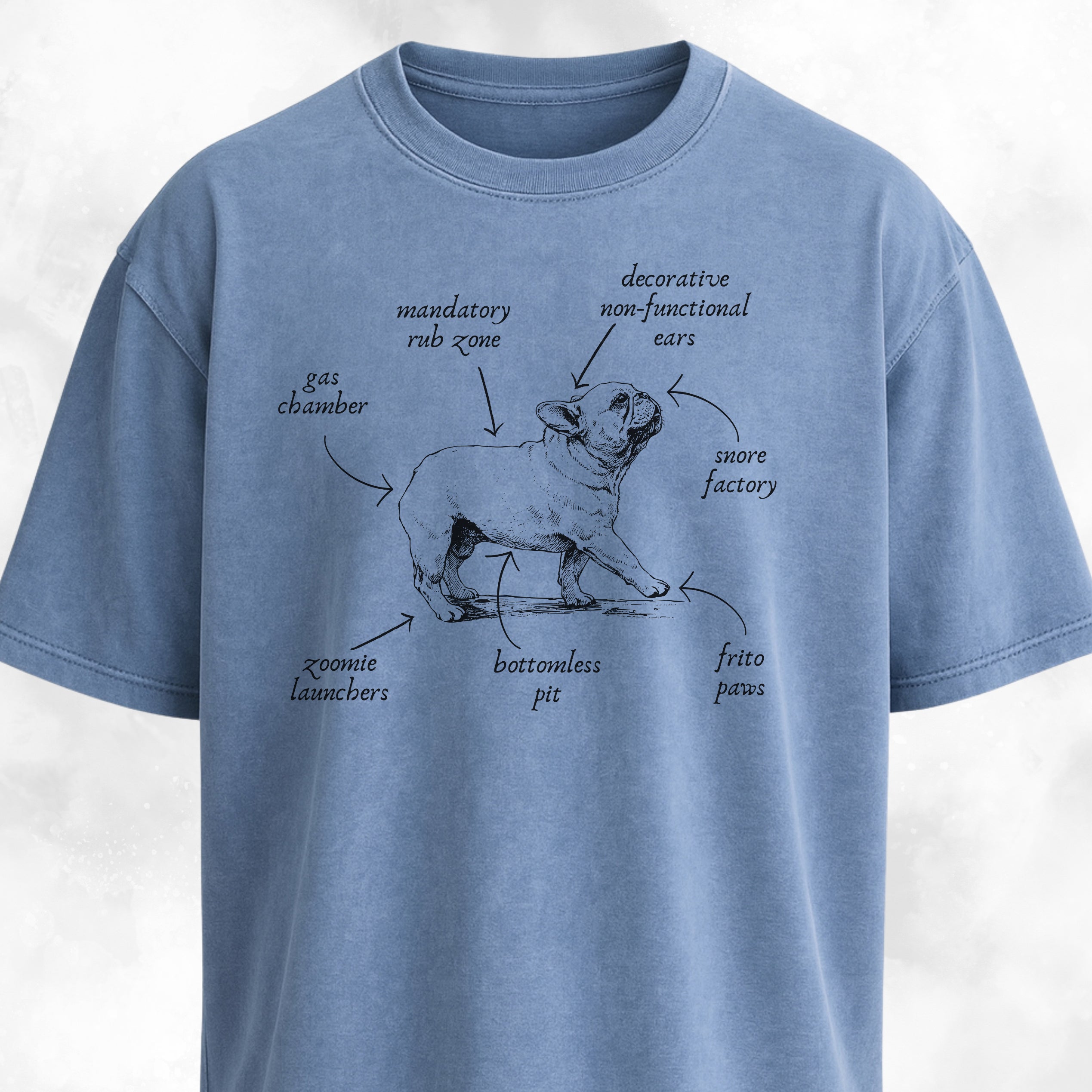 Anatomy Of A French Bulldog T-Shirt