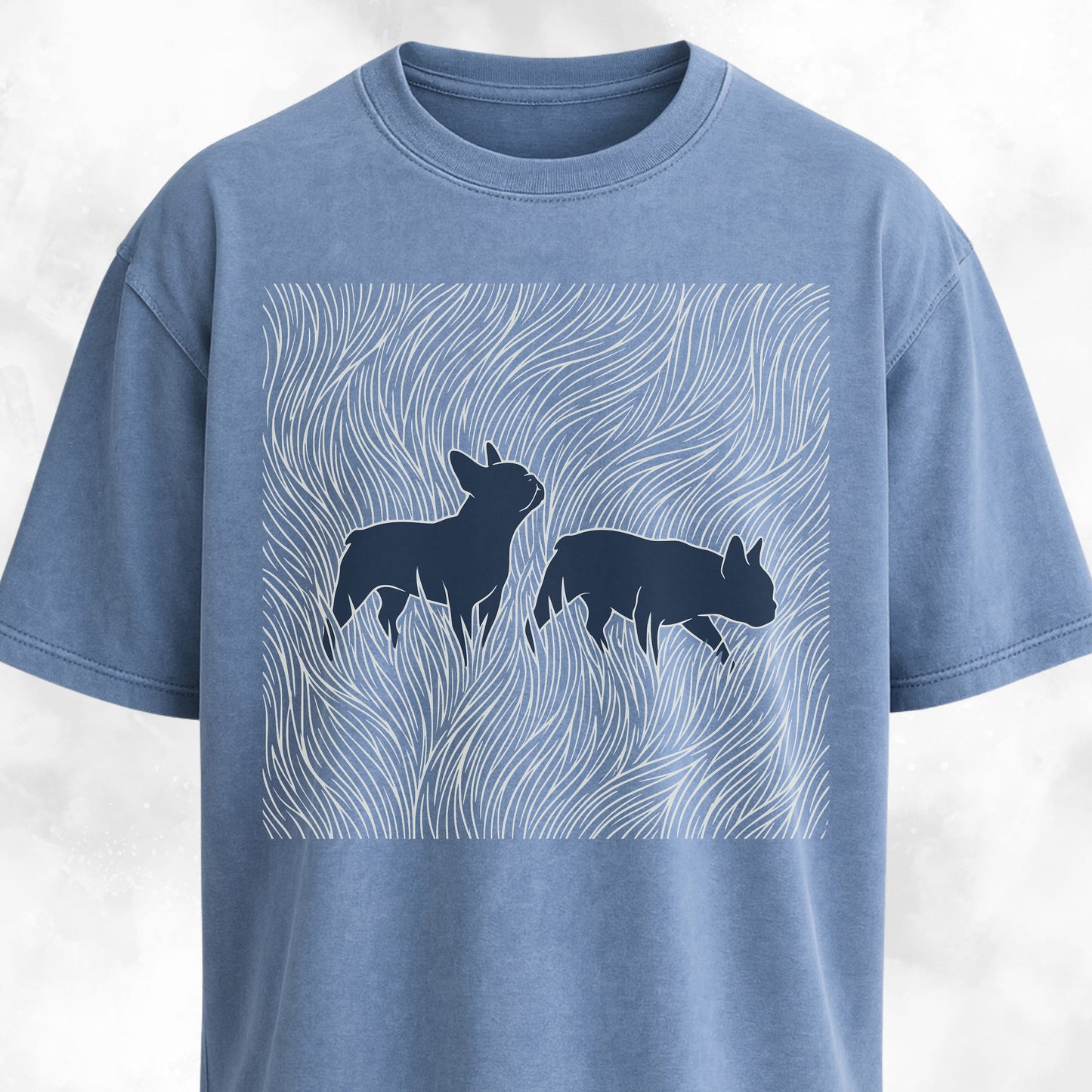 Frenchies In A Grass Field T-Shirt