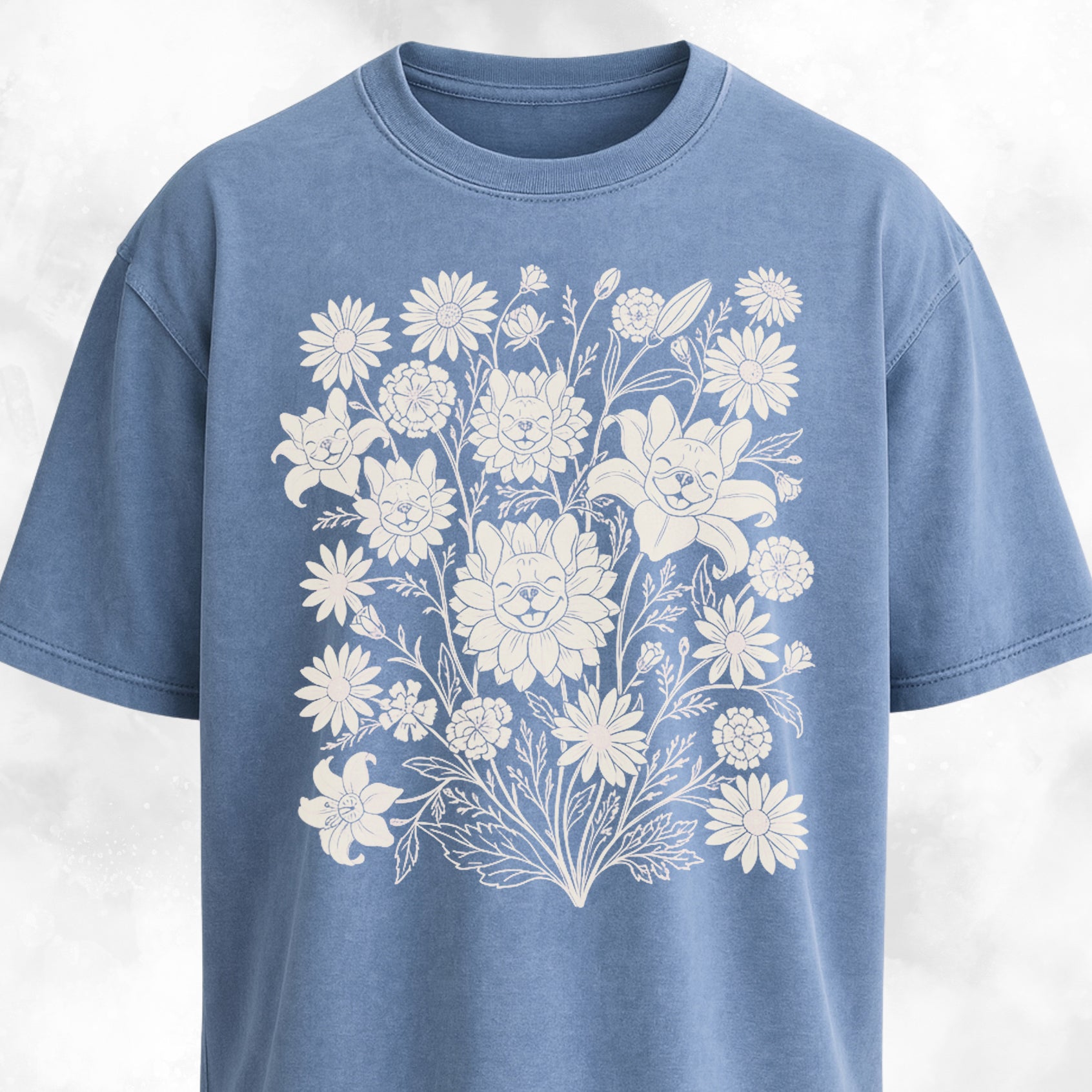 Frenchies Wildflower Composition T-Shirt