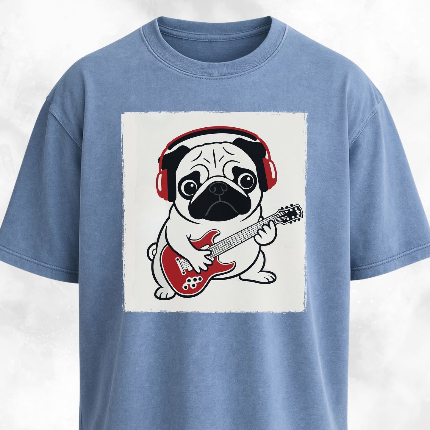 Pug Playing The Guitar T-Shirt