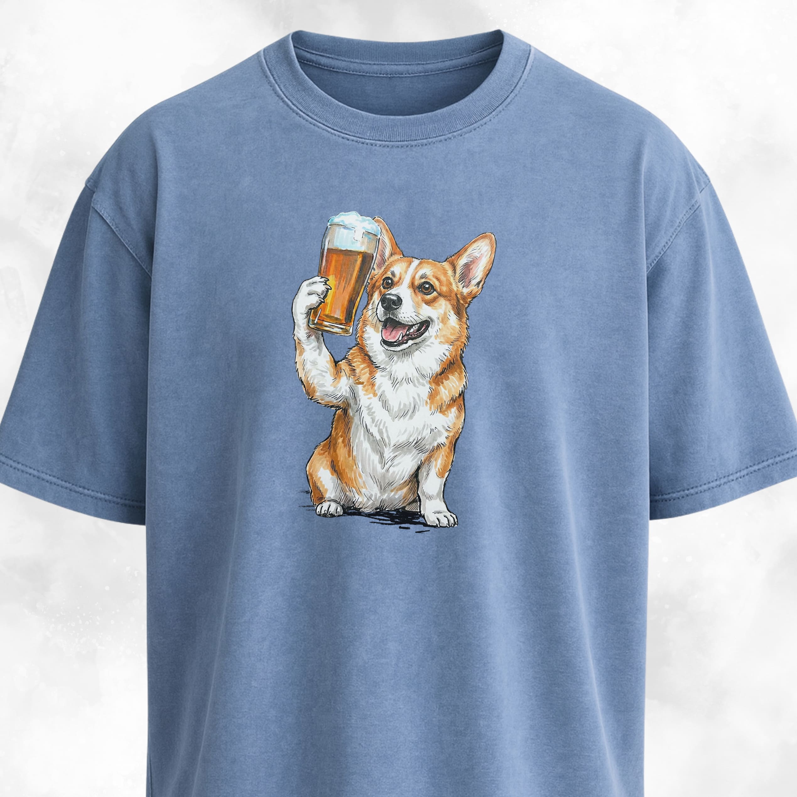 Corgi Cheering With Beer T-Shirt