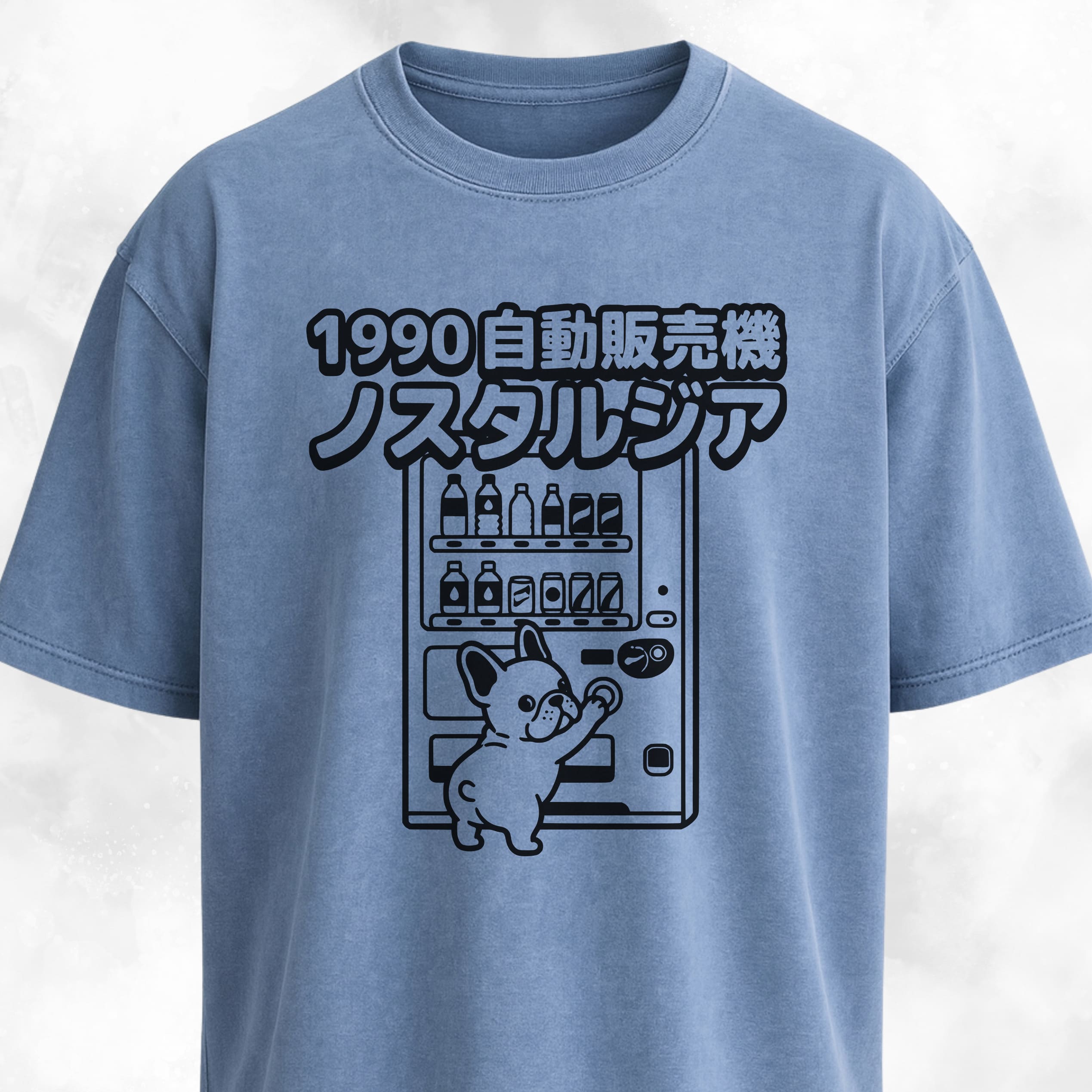 Frenchie Japanese Vending Machine T-Shirt