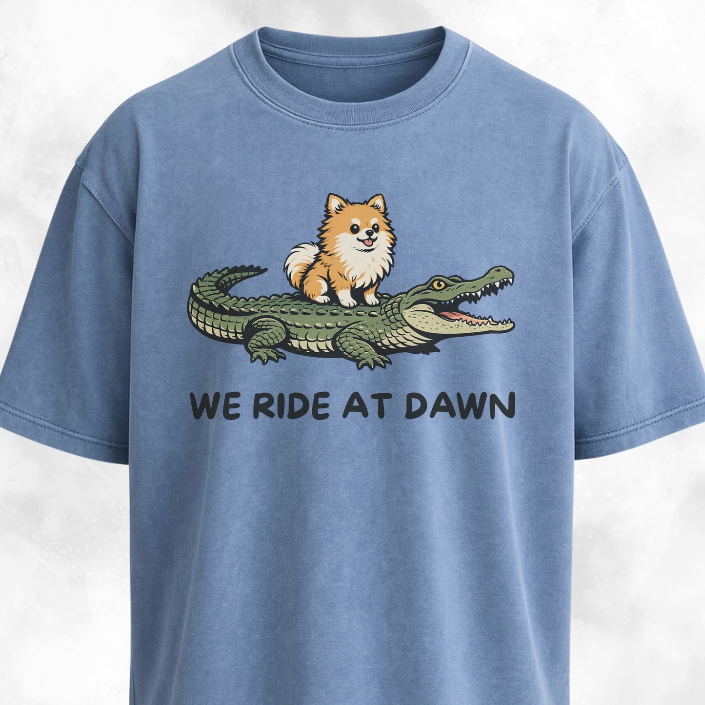 We Ride At Dawn Pomeranian T-Shirt