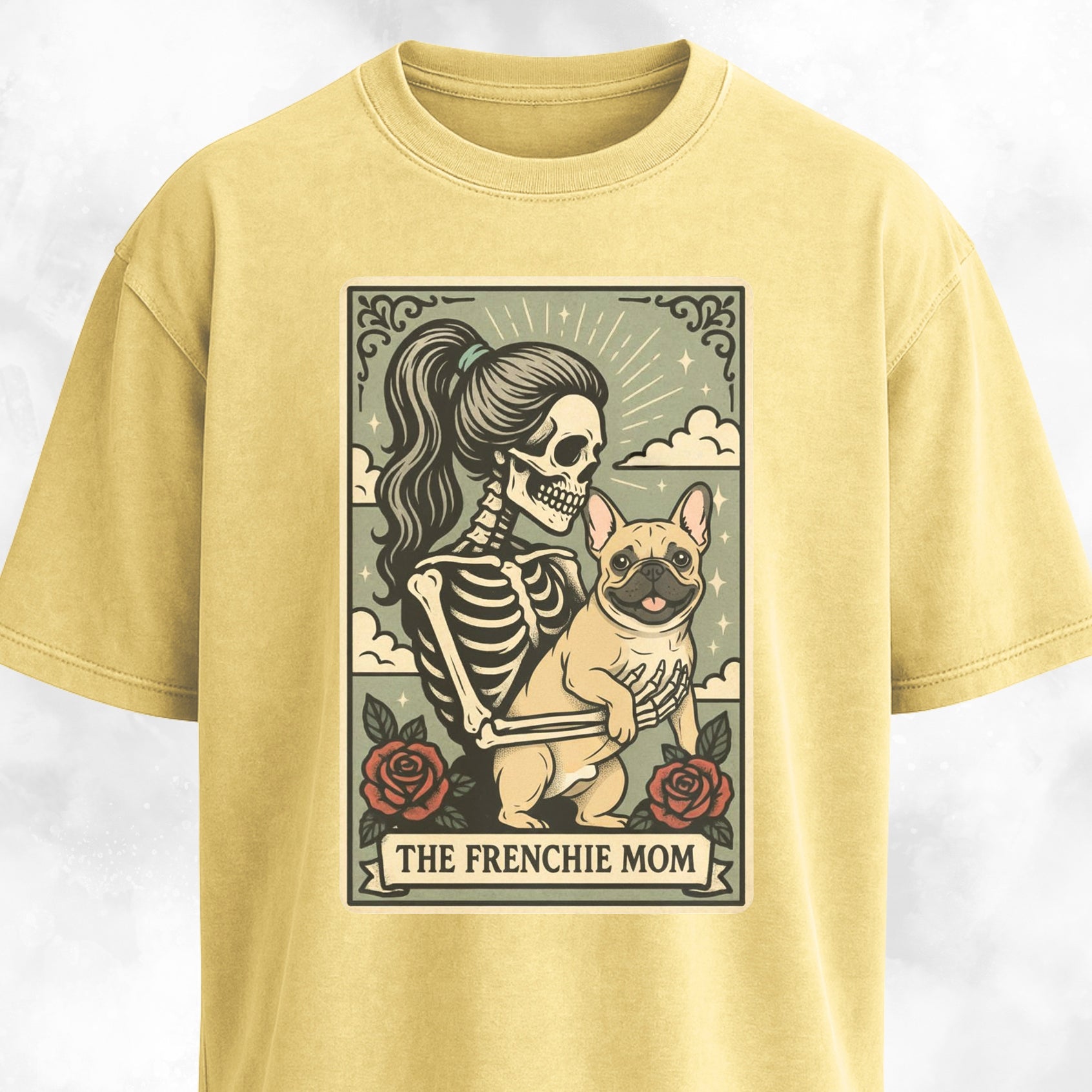 The Frenchie Mom Tarot Card T-Shirt