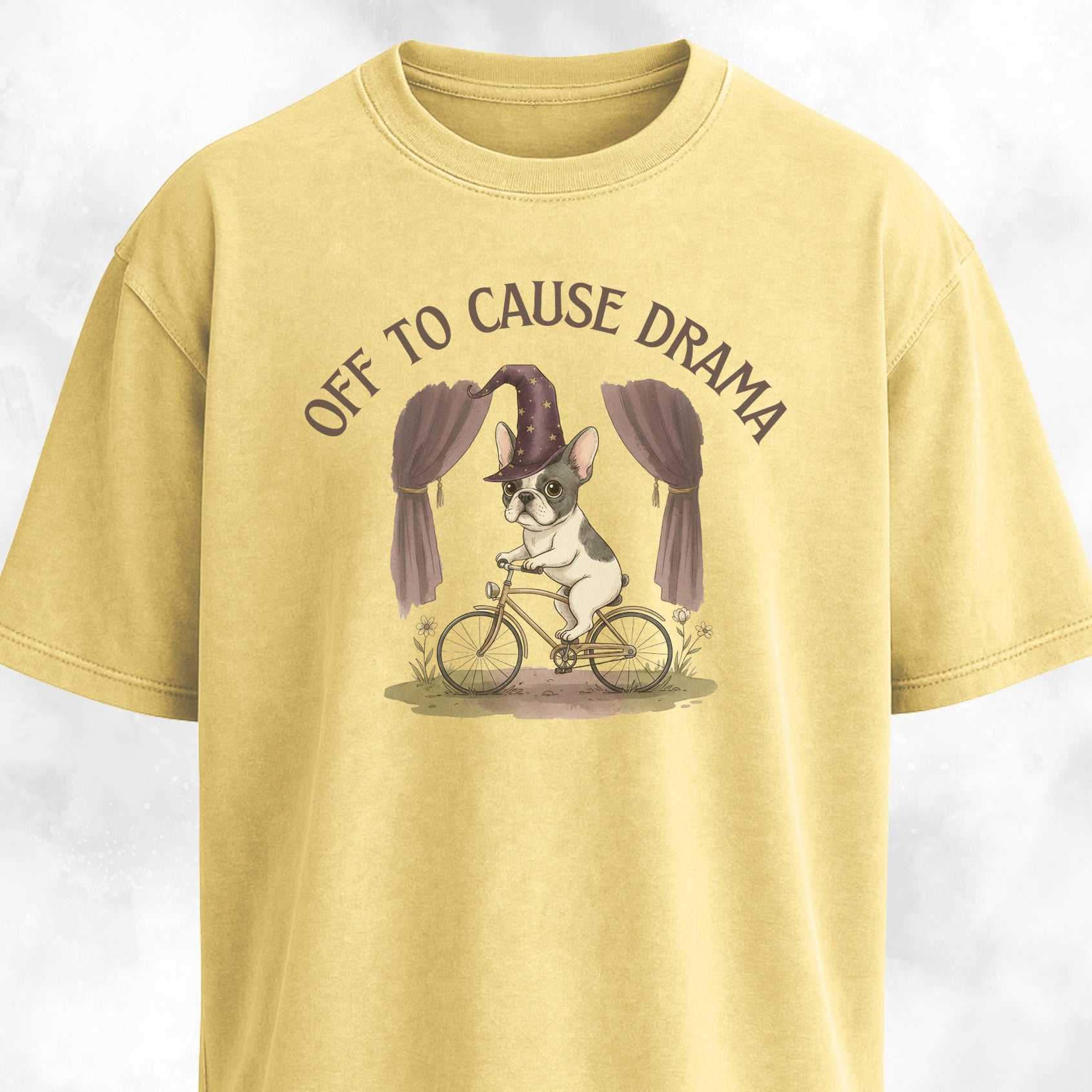 Off To Cause Drama Frenchie T-Shirt