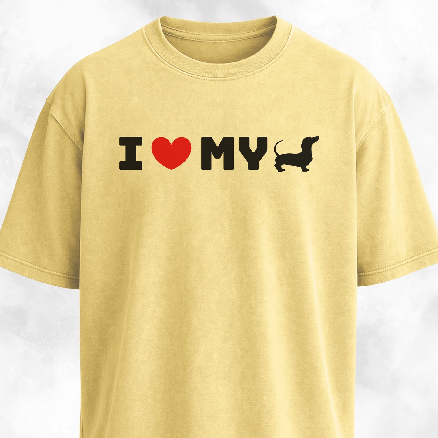 I Love My Doxie Minimal T-Shirt