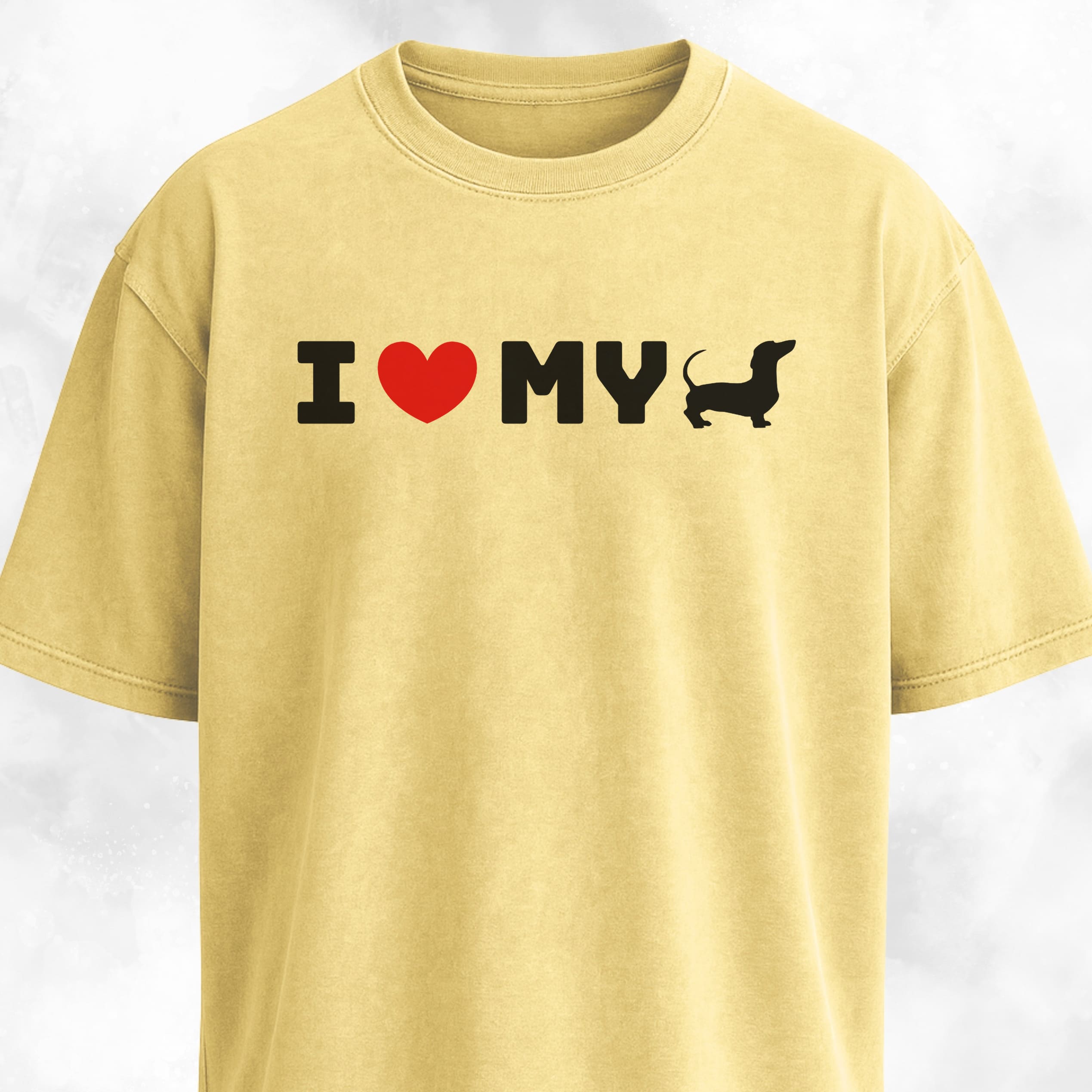 I Love My Doxie Minimal T-Shirt