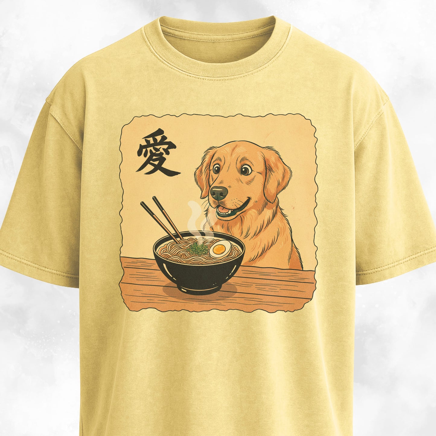 Japanese Goldie Eating Ramen T-Shirt