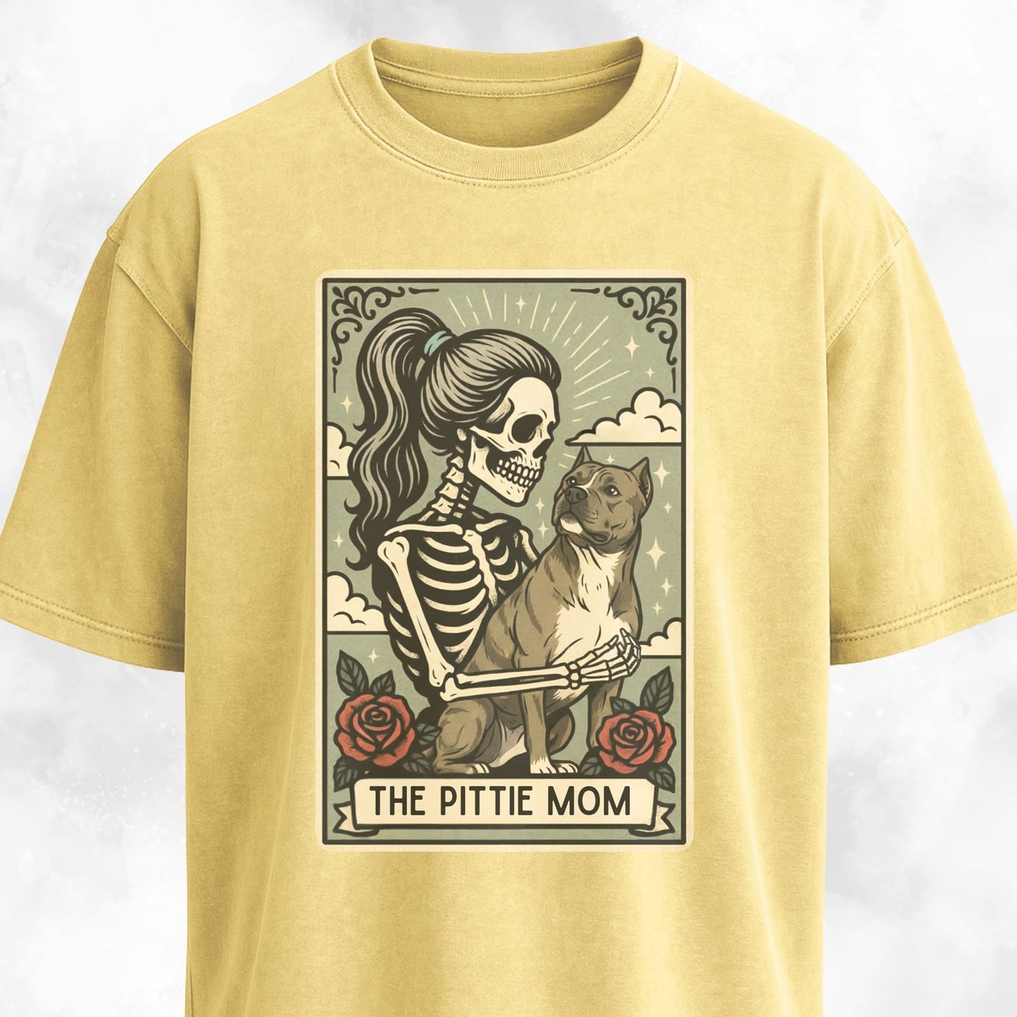 The Pittie Mom Tarot Card T-Shirt