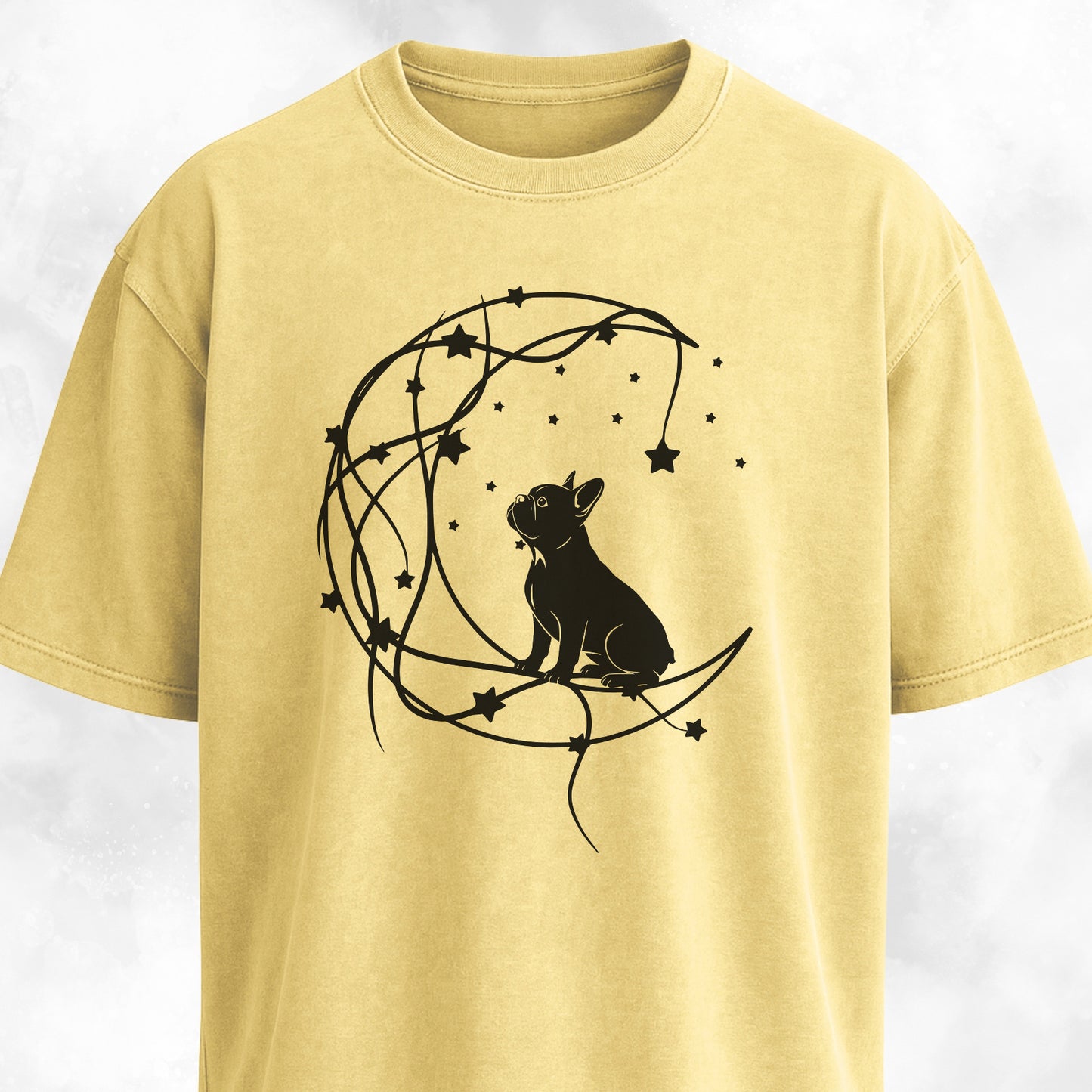 Moon Frenchie Romantic T-Shirt