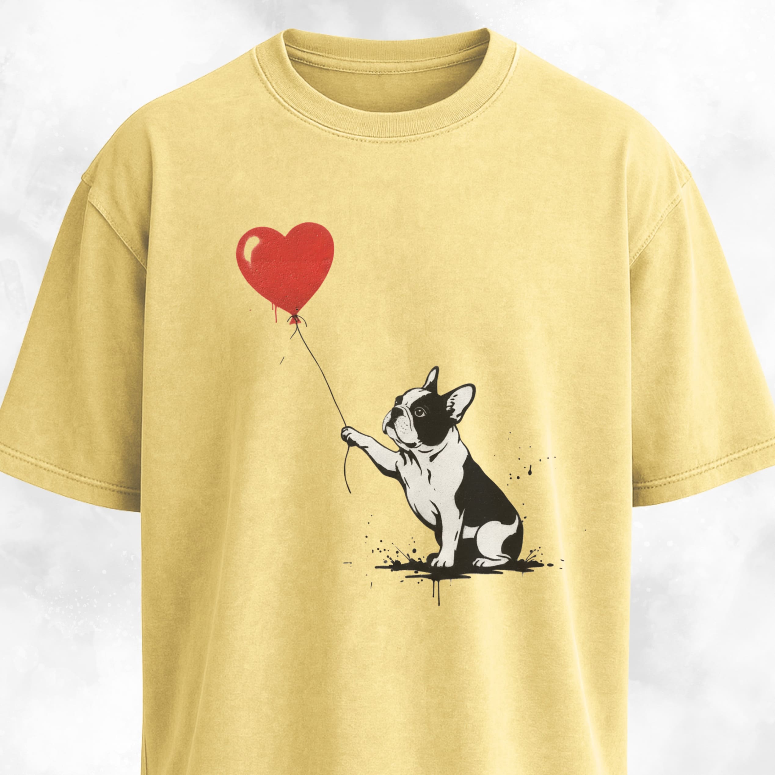 Frenchie With A Red Balloon T-Shirt