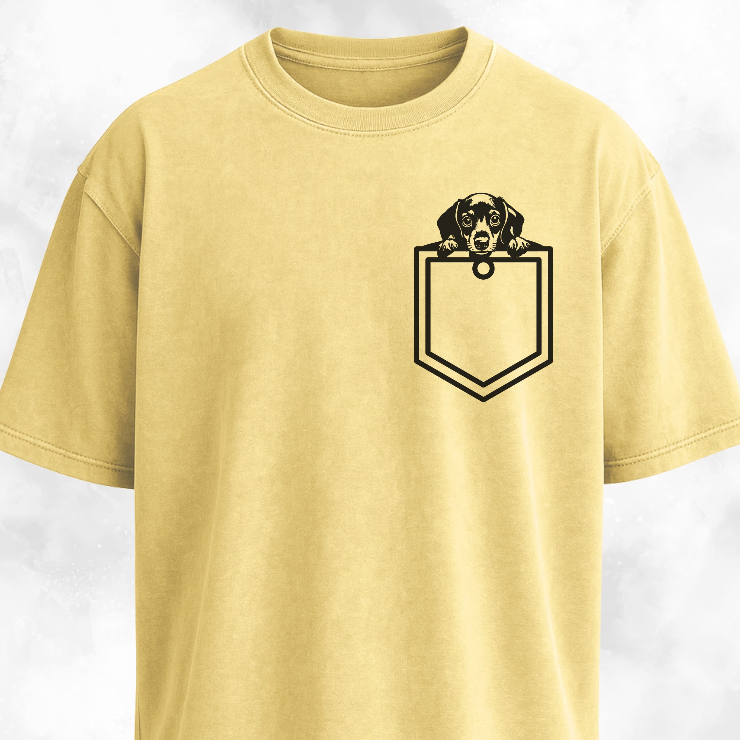 Doxie Pup Pocket Design T-Shirt