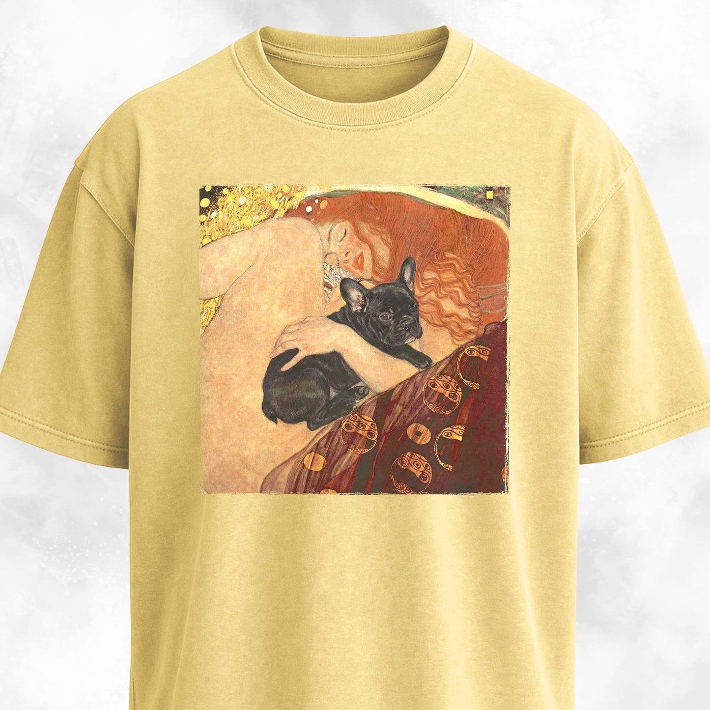Klimt's Danae With A Frenchie T-Shirt