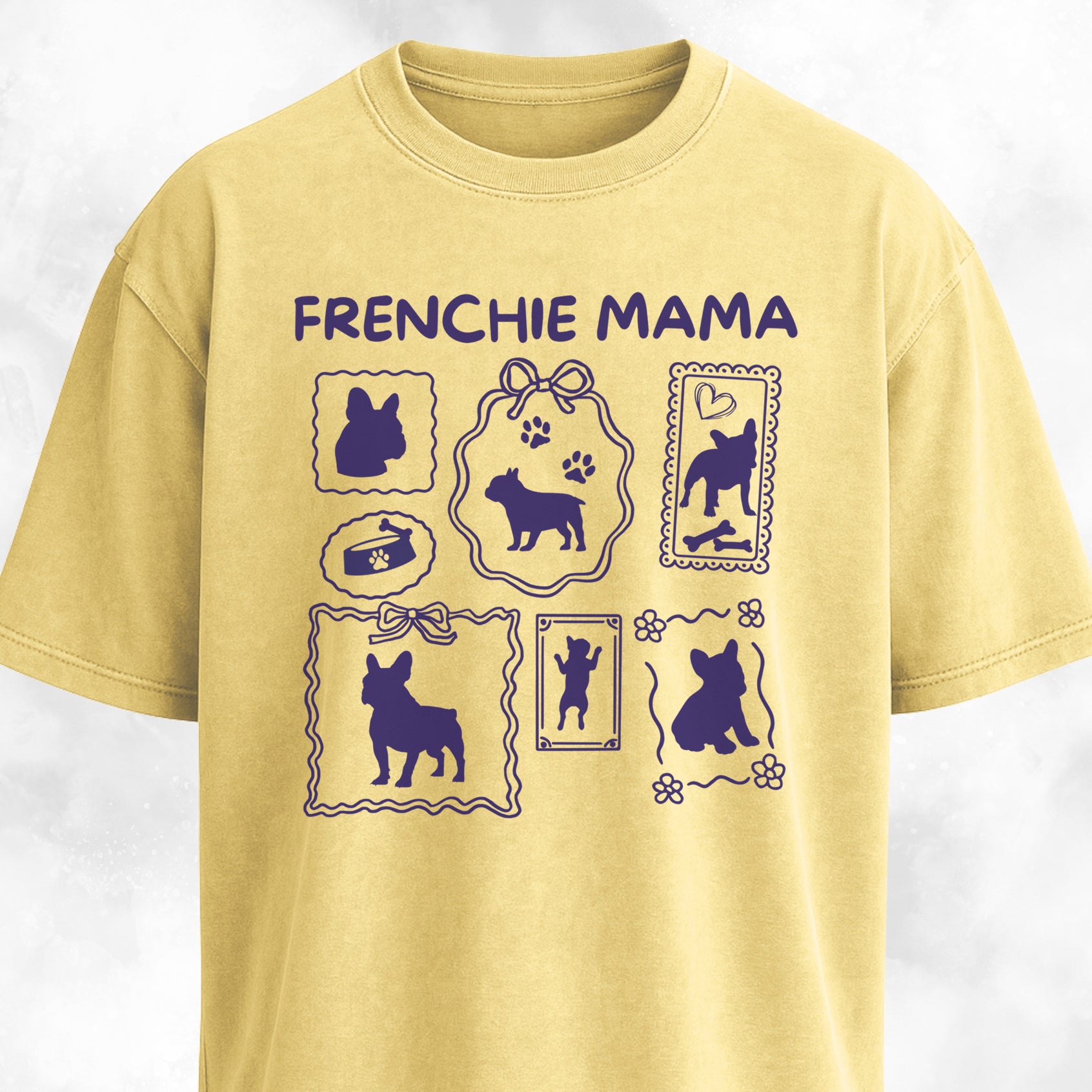 Frenchie Mama Collage T-Shirt