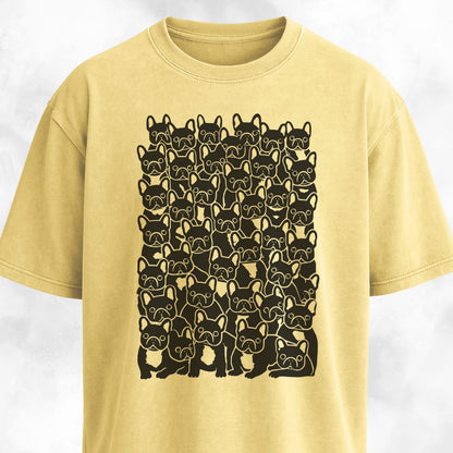 Cute Frenchies Crowd T-Shirt
