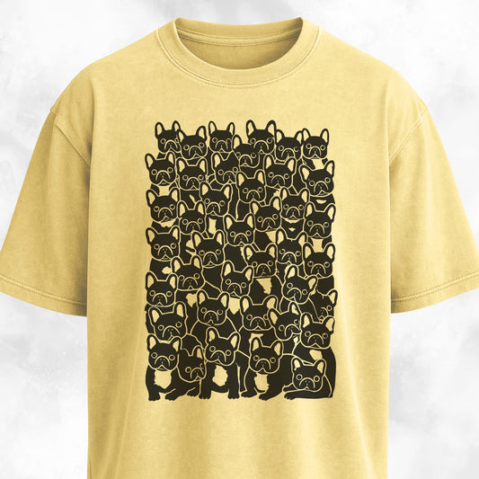 Cute Frenchies Crowd T-Shirt