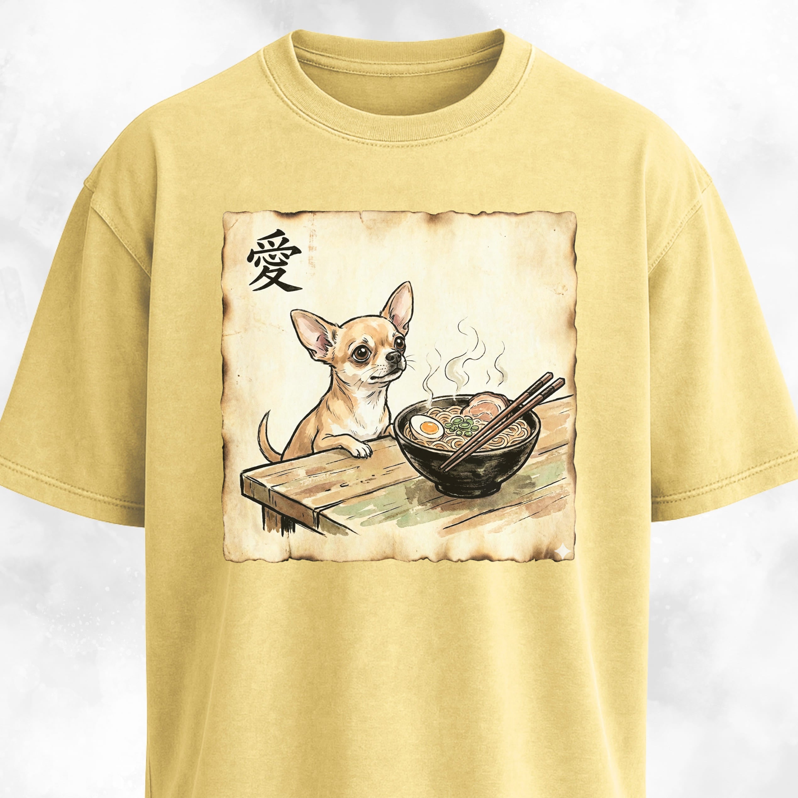 Japanese Chihuahua Eating Ramen T-Shirt