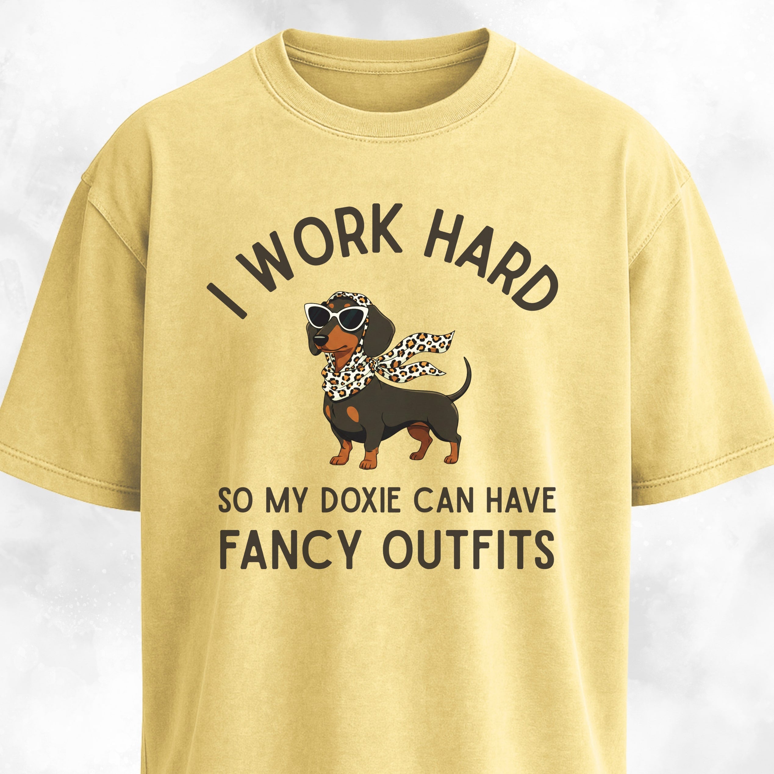 I Work Hard So My Doxie Can Have Fancy Outfits T-Shirt