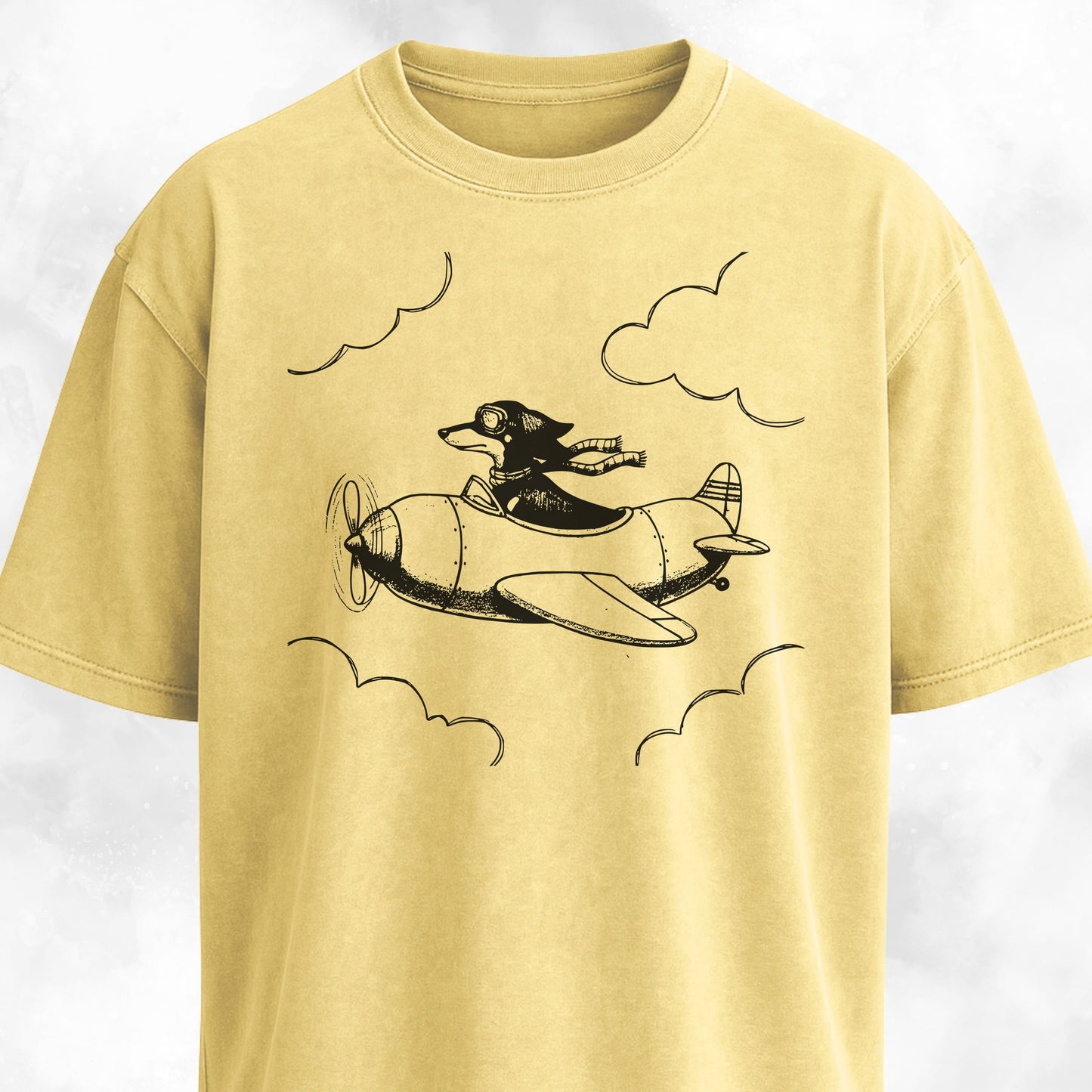 Doxie Aviator On Sausage Plane T-Shirt