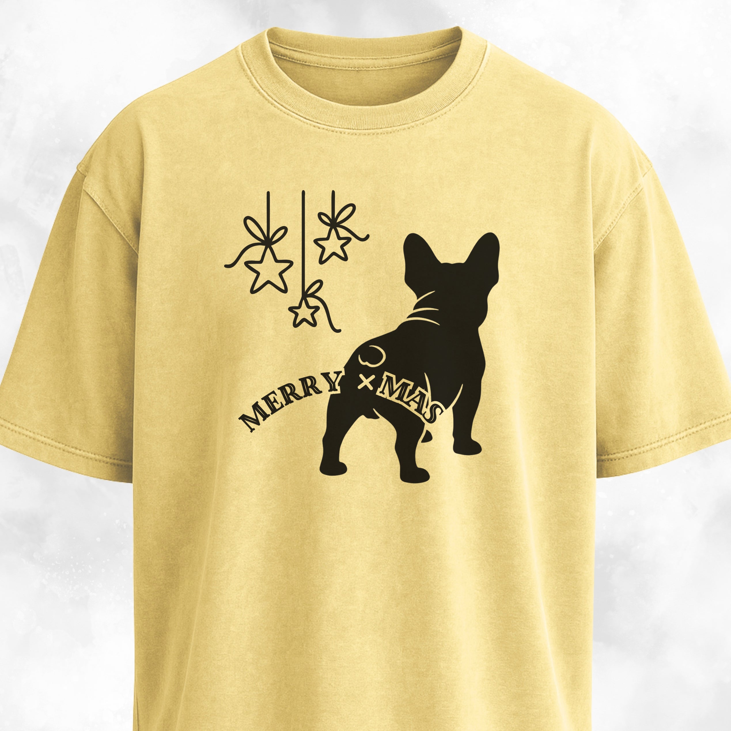 Merry Christmas Funny Frenchie Butt T-Shirt