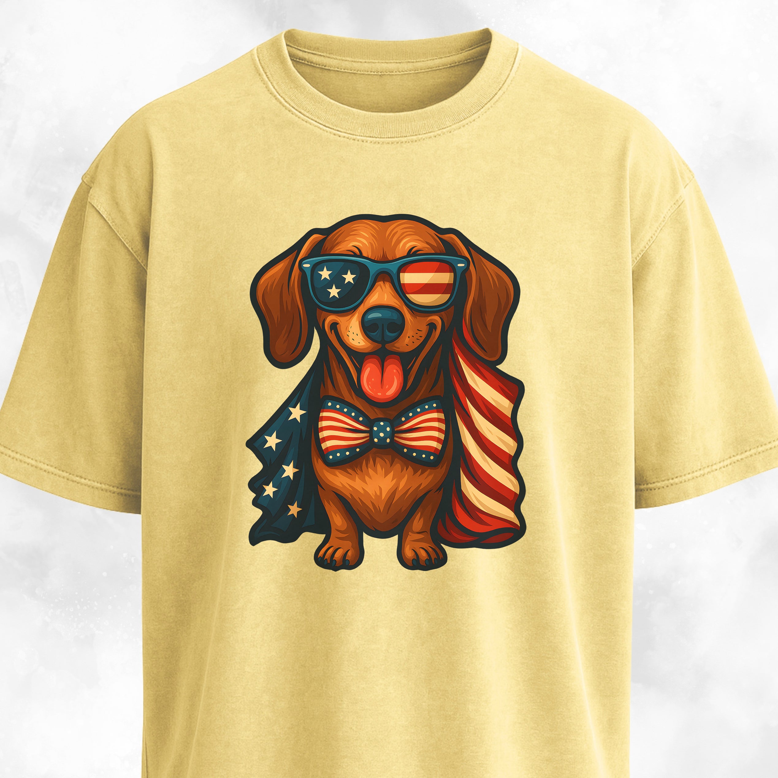 American Flag Doxie T-Shirt