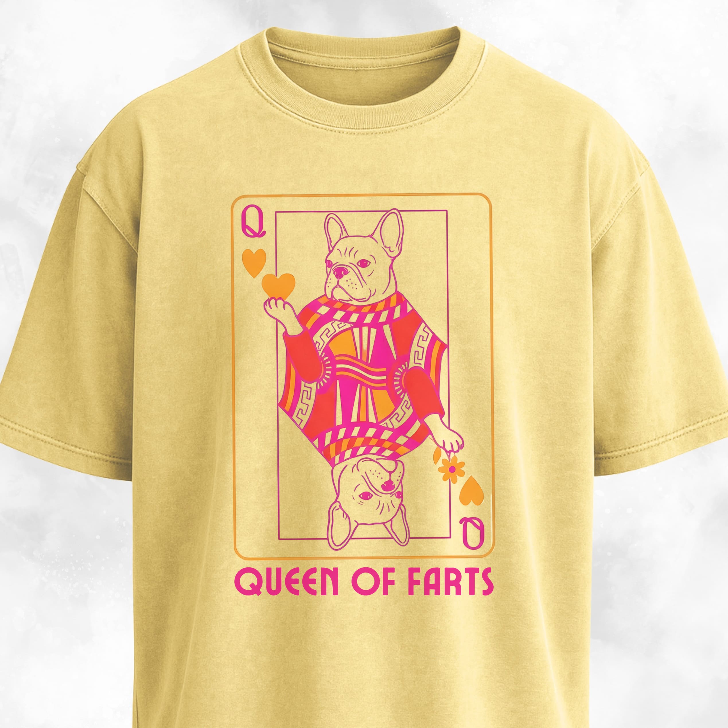Queen Of Farts Frenchie T-Shirt