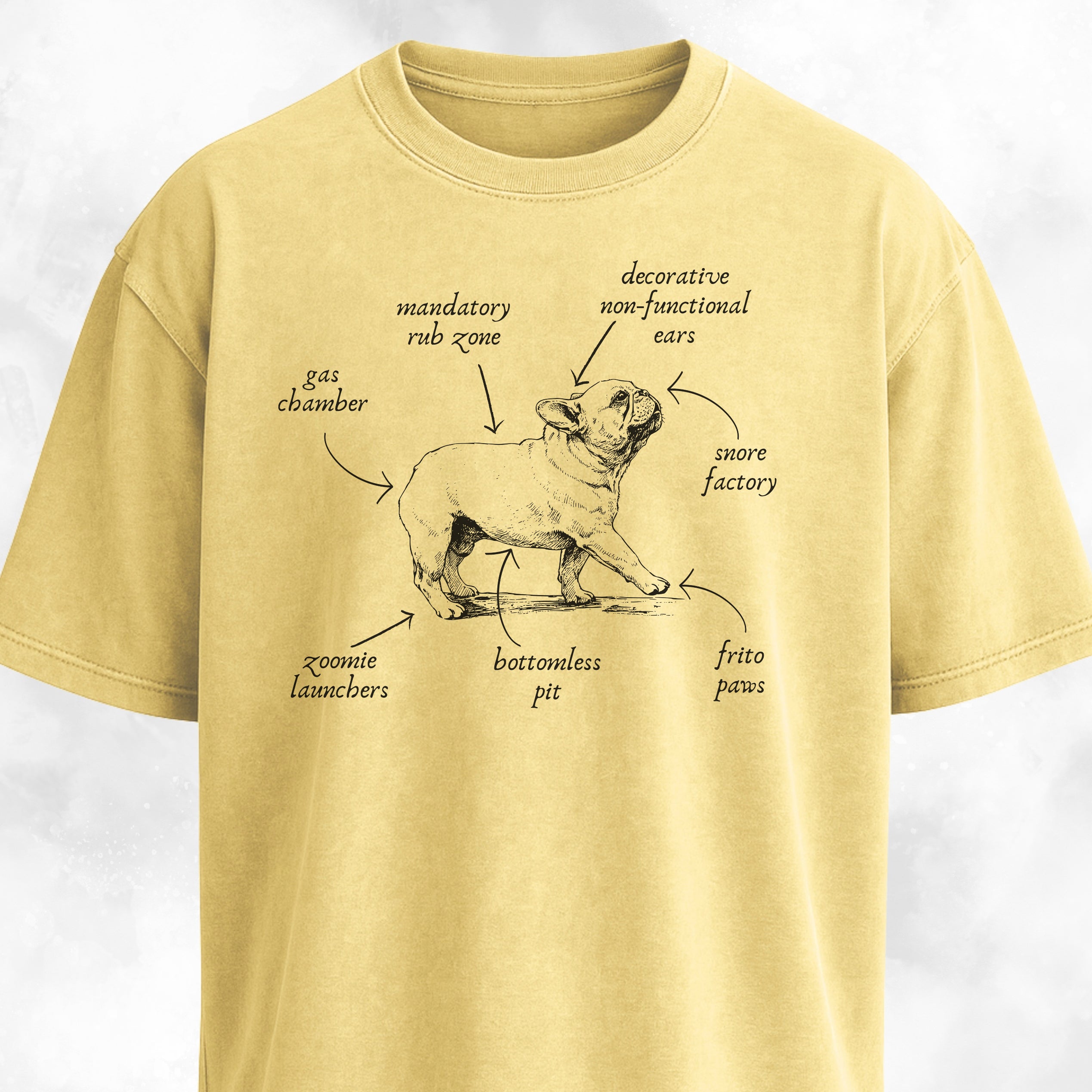 Anatomy Of A French Bulldog T-Shirt