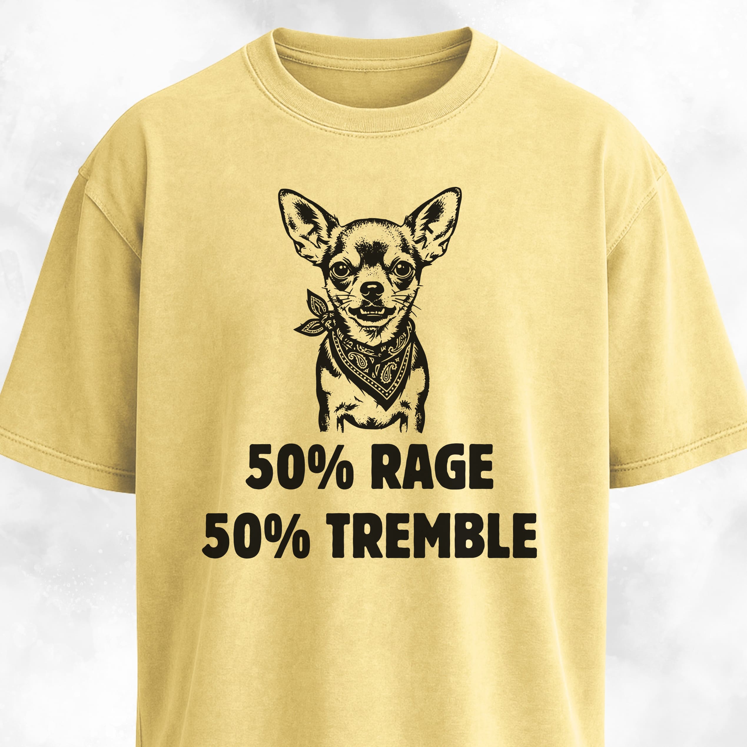 50% Rage 50% Tremble Chihuahua
