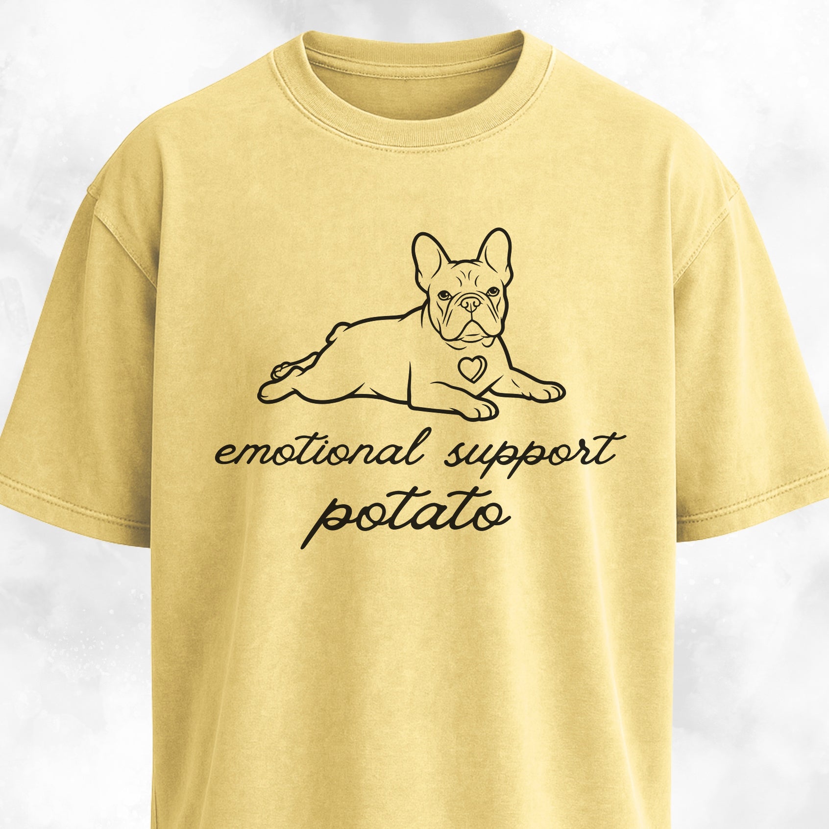 Emotional Support Potato Frenchie T-Shirt