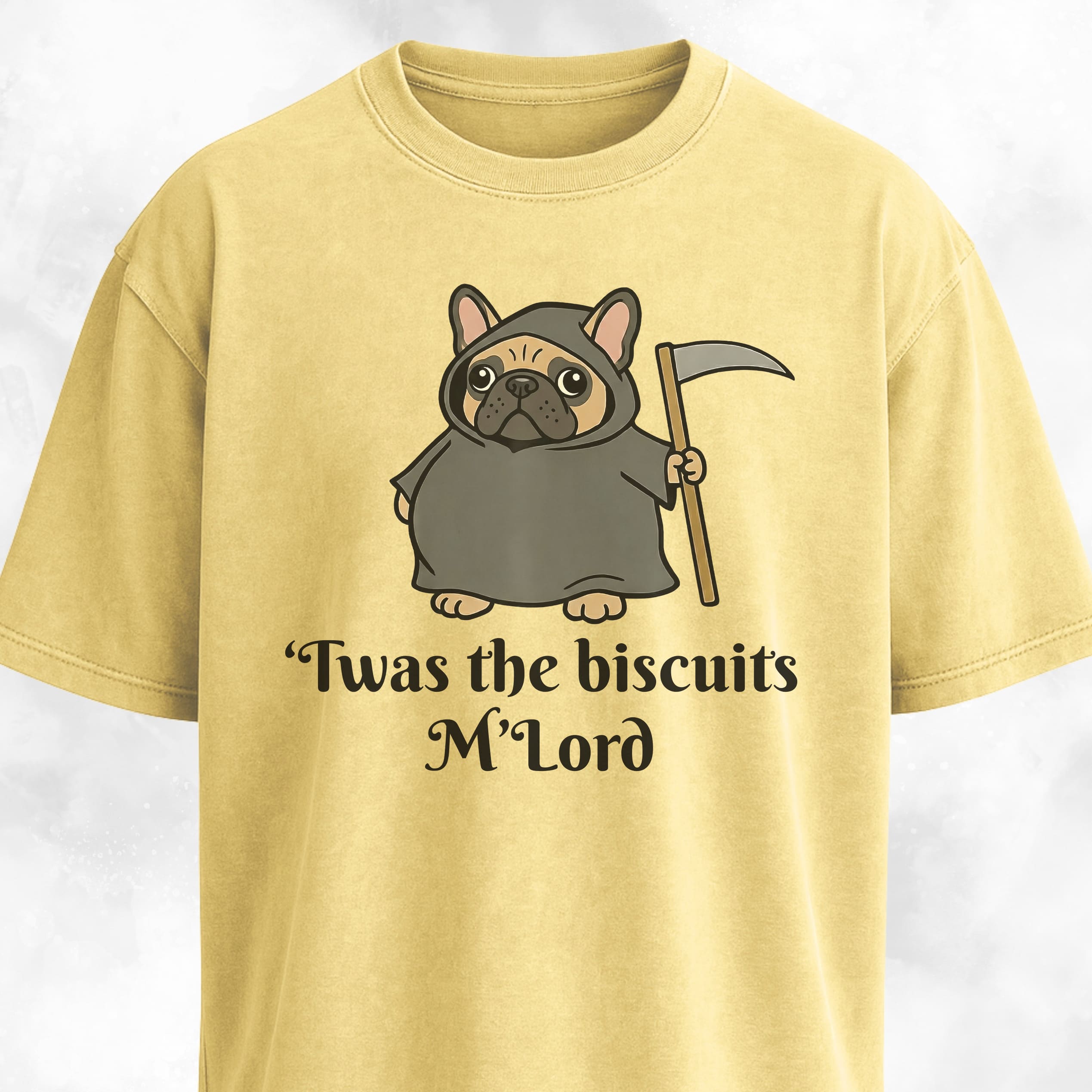Twas The Biscuits M'Lord French Bulldog T-Shirt