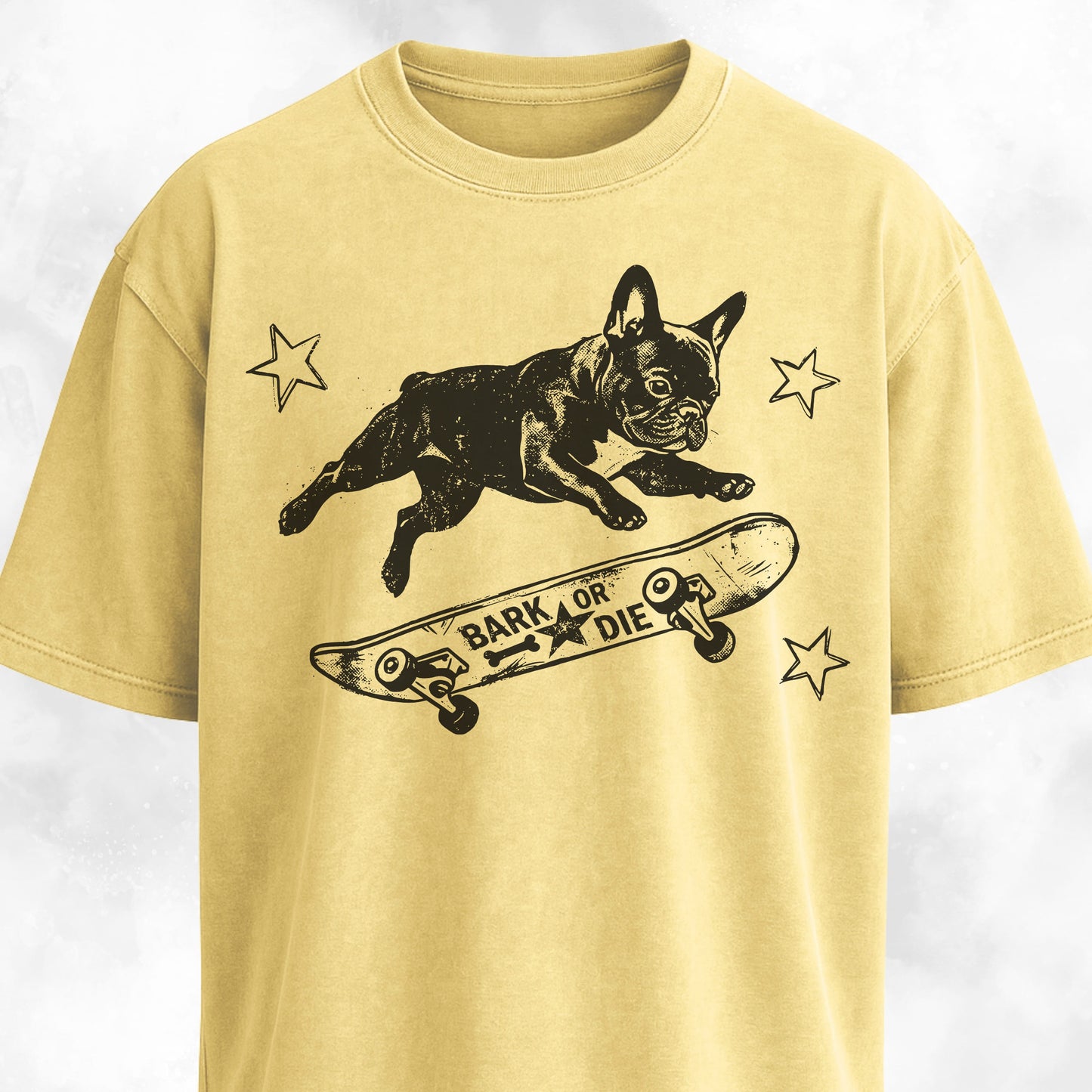 Frenchie On A Skateboard T-Shirt