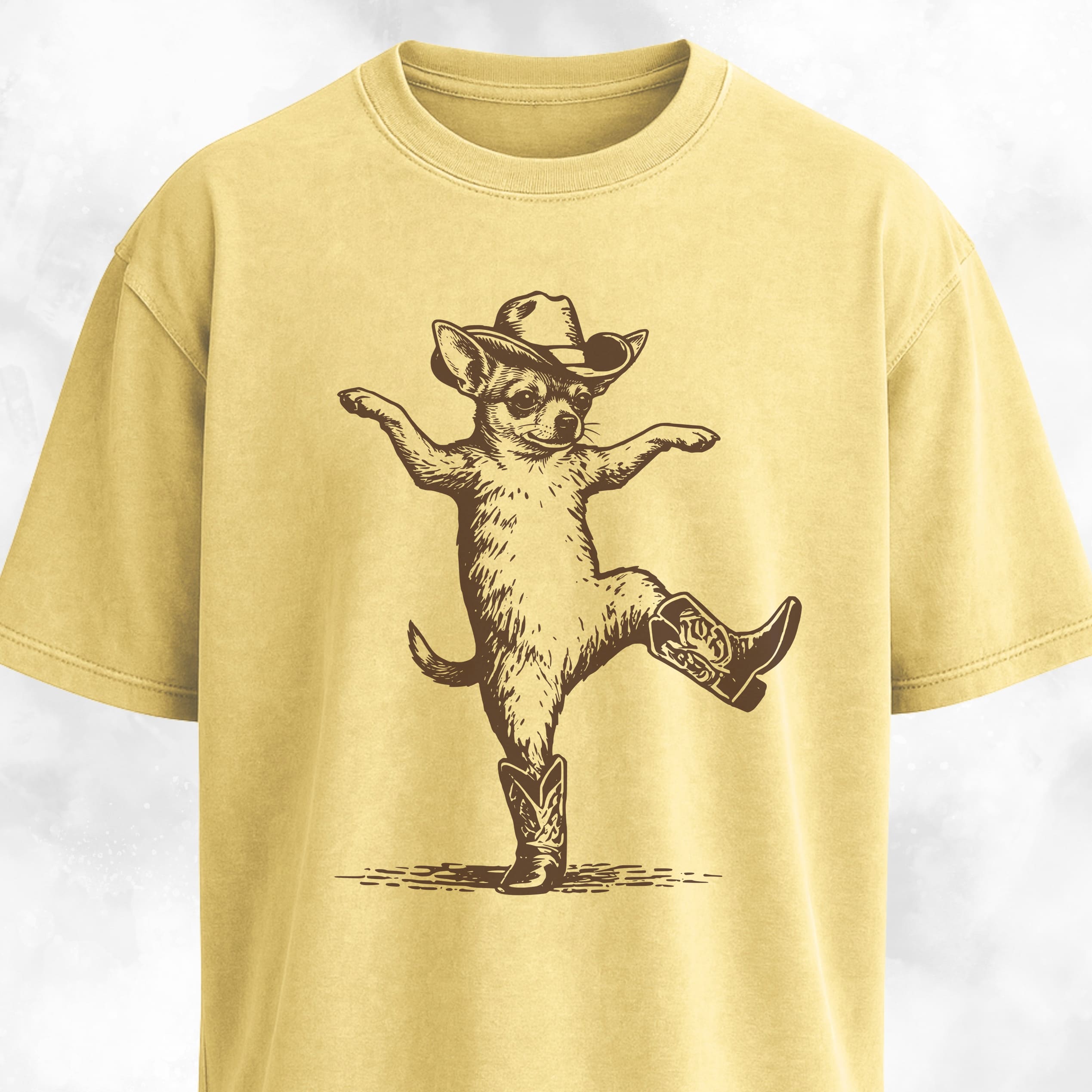 Chihuahua In Boots Dancing - T-Shirt
