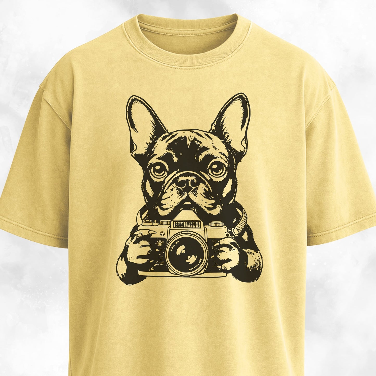 Tourist Frenchie With A Camera T-Shirt