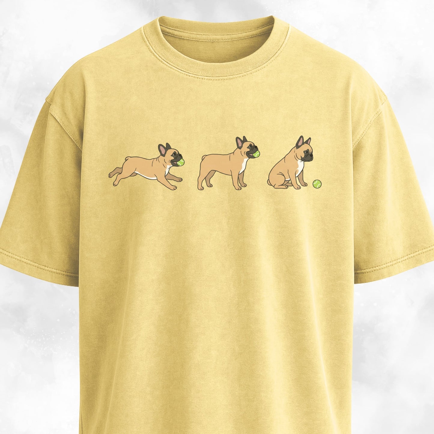 Frenchie With A Tennis Ball T-Shirt