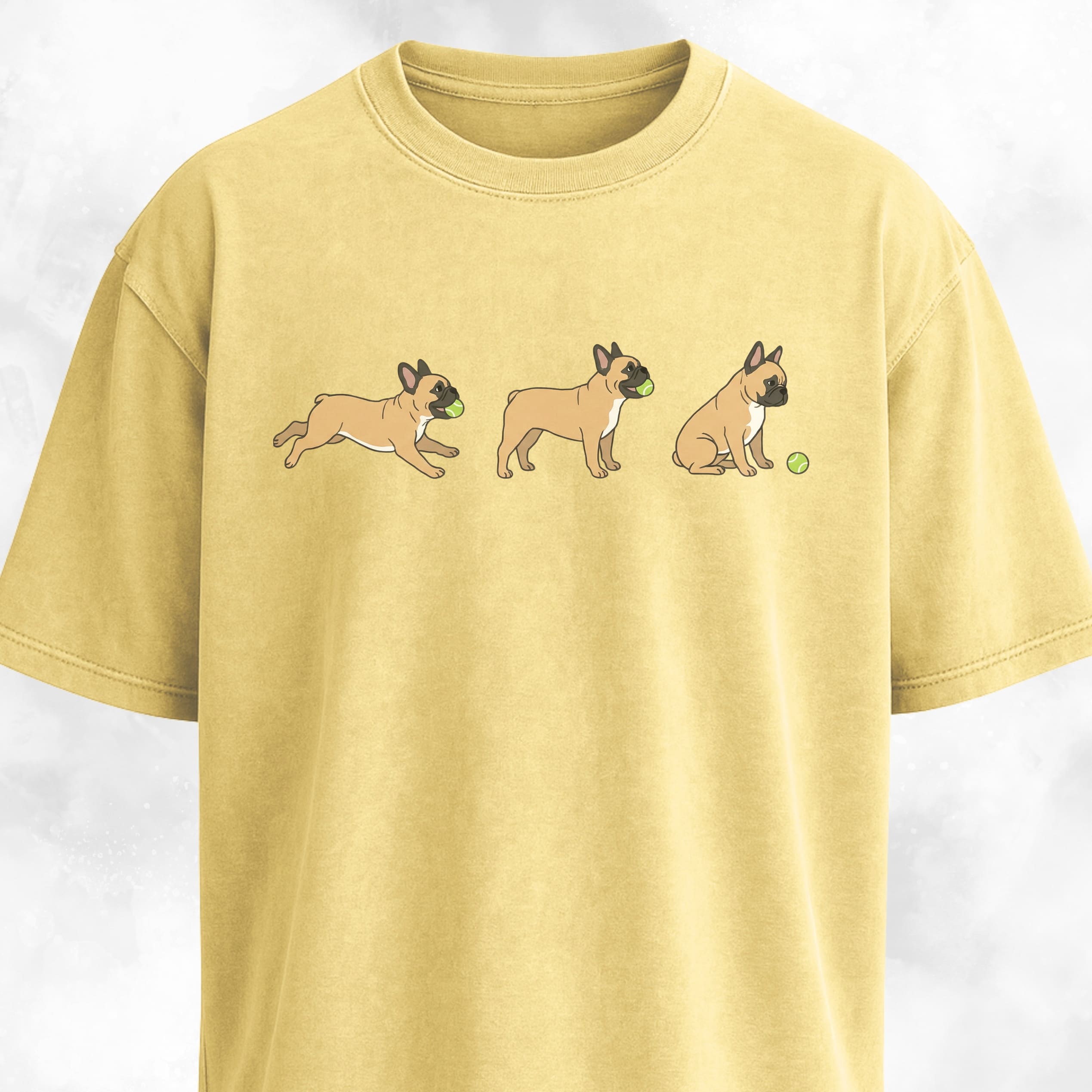 Frenchie With A Tennis Ball T-Shirt