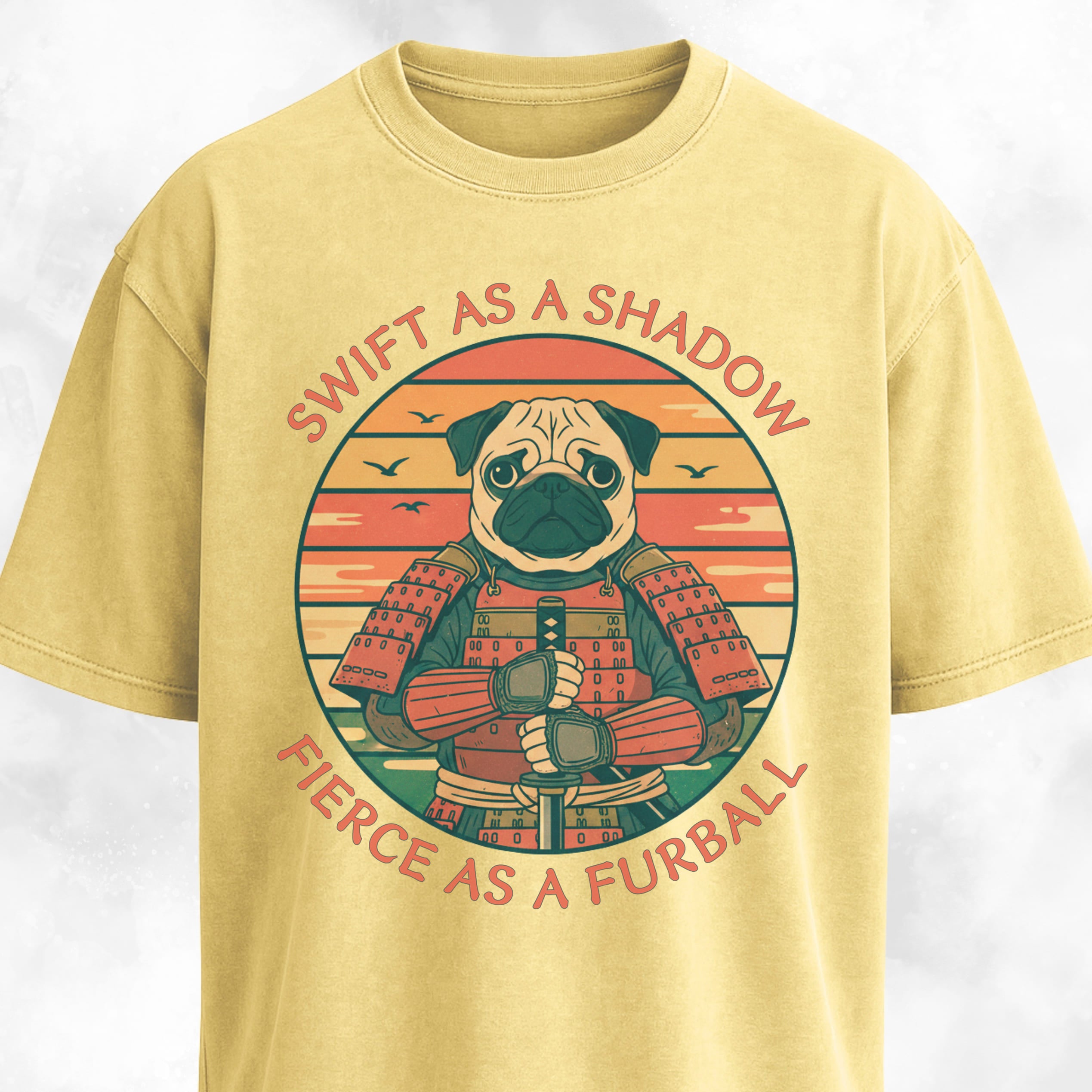 Samurai Pug Swift As A Shadow