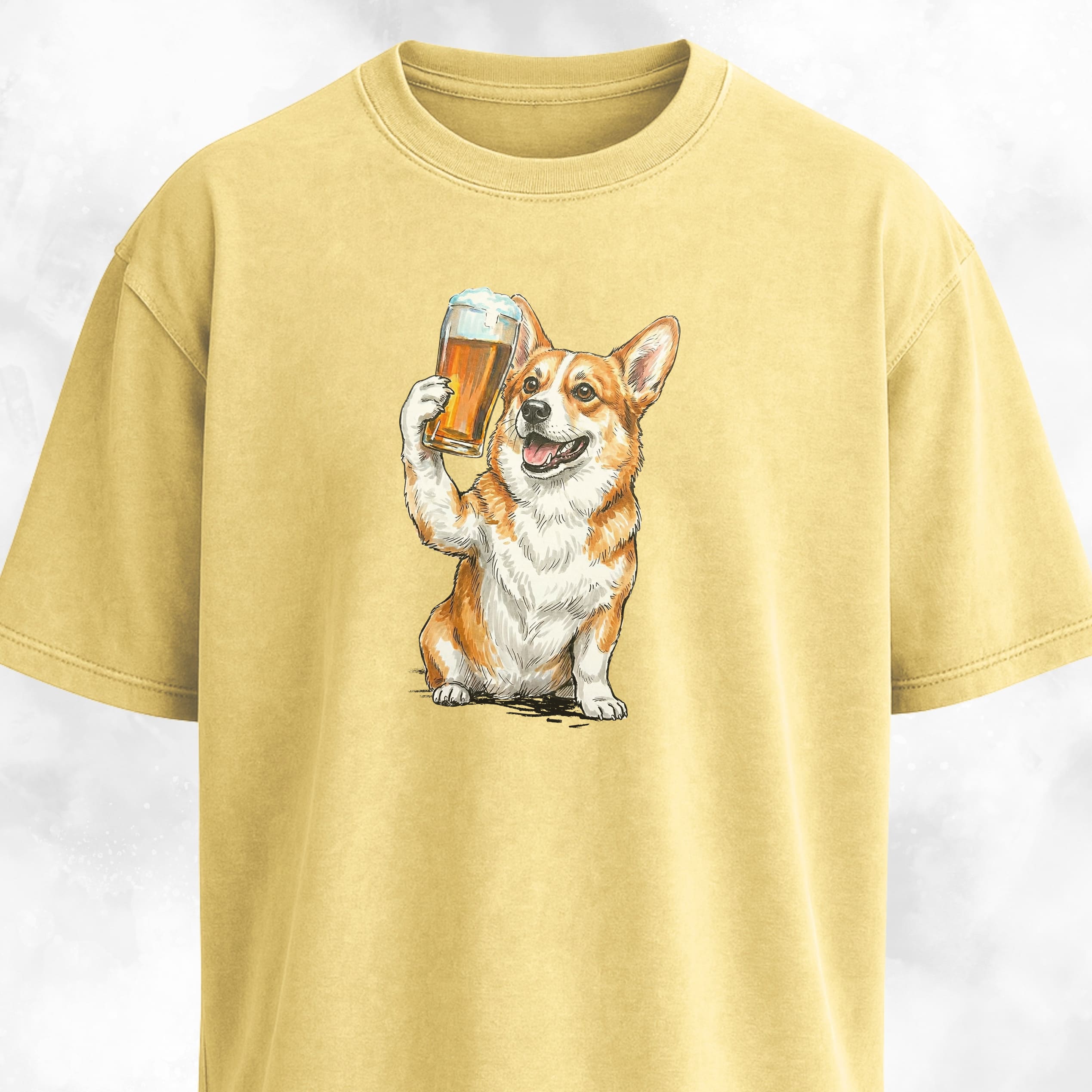 Corgi Cheering With Beer T-Shirt