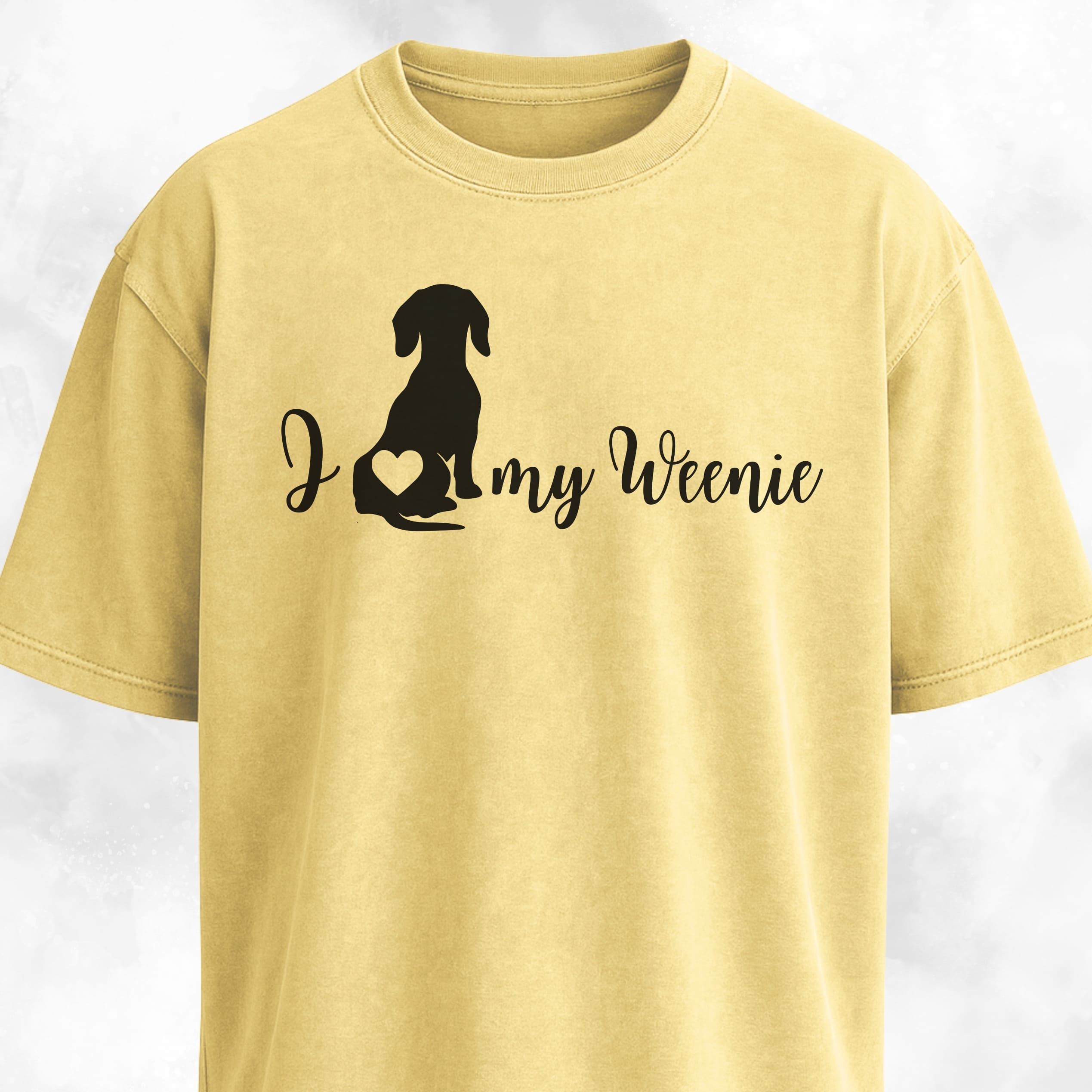 I Love My Weenie Butt Heart T-Shirt