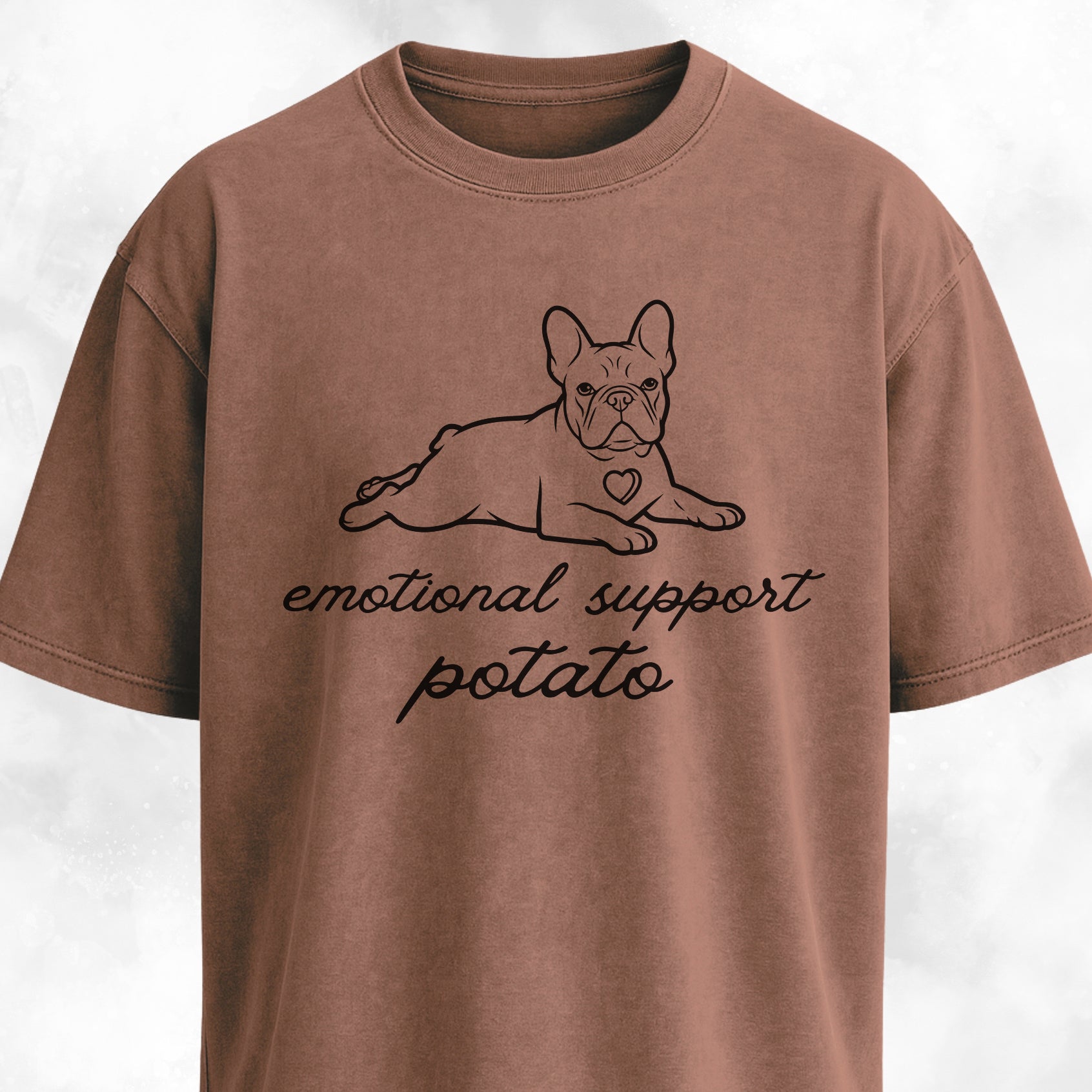 Emotional Support Potato Frenchie T-Shirt