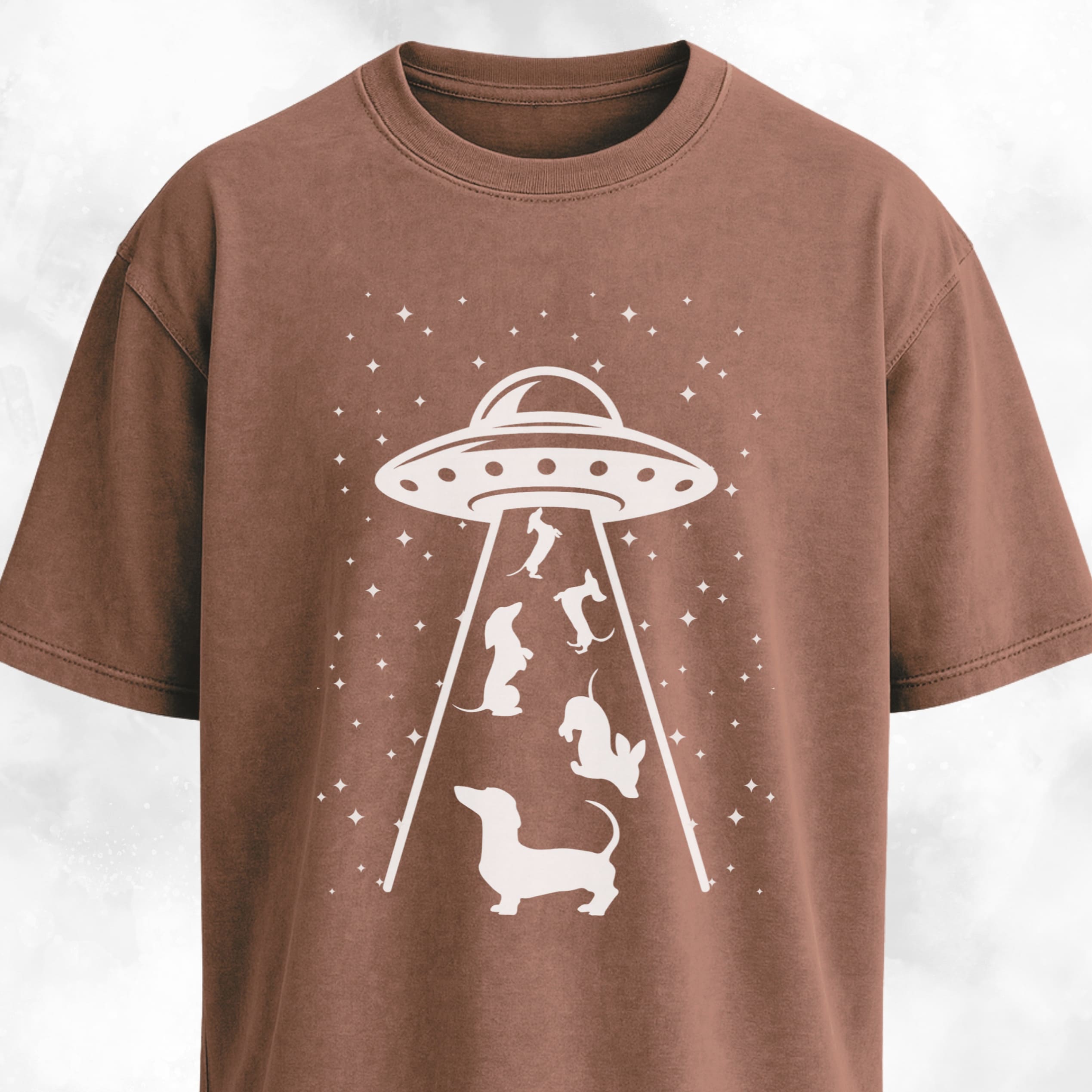 UFO Abducting Dachshunds T-Shirt